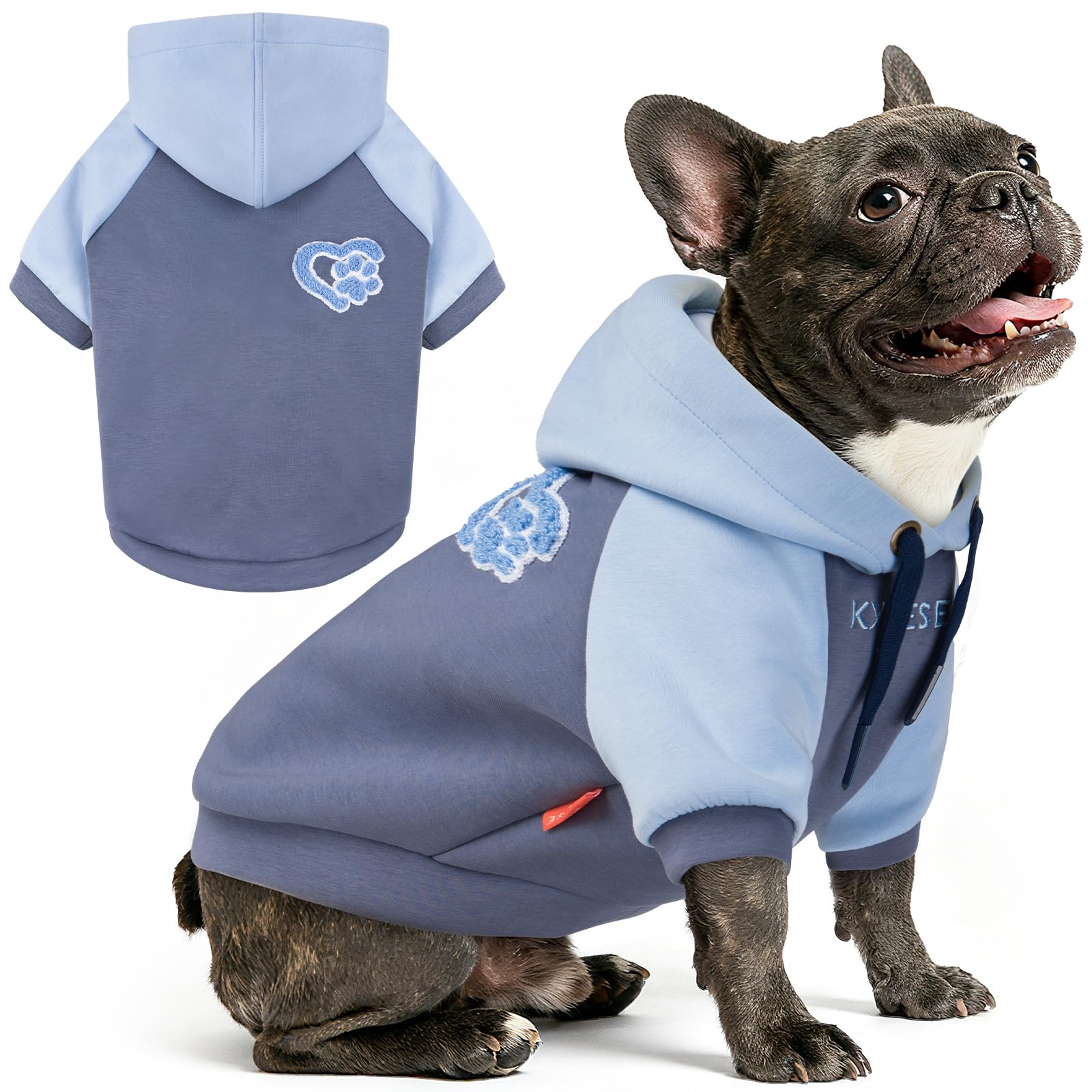 Premium Dog Hoodie Stretchy Pet Sweatshirt with Drawstring Soft Dog Clothes for Small Dogs Dogs Winter Coat for Cold Weather Warm Pet Clothes Comfort Cat Sweater Cat Coat with Leash Hole