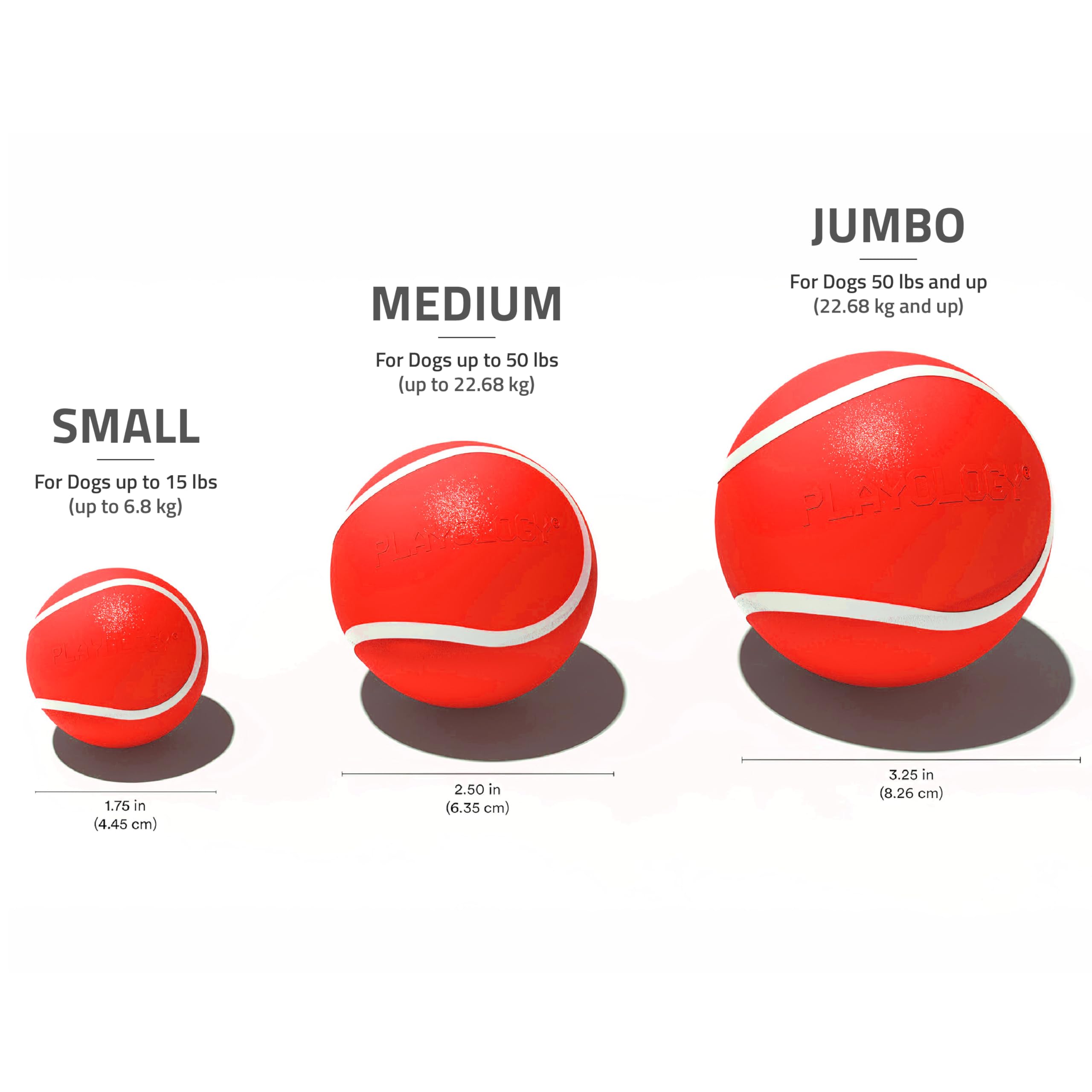 Playology Dog Toys | Squeaky Chew Ball - Bouncy Durable Floating Fetch Ball for Dogs | Medium Sweet Potato Scented Toy - Easy to Clean and Made from Non Toxic Materials