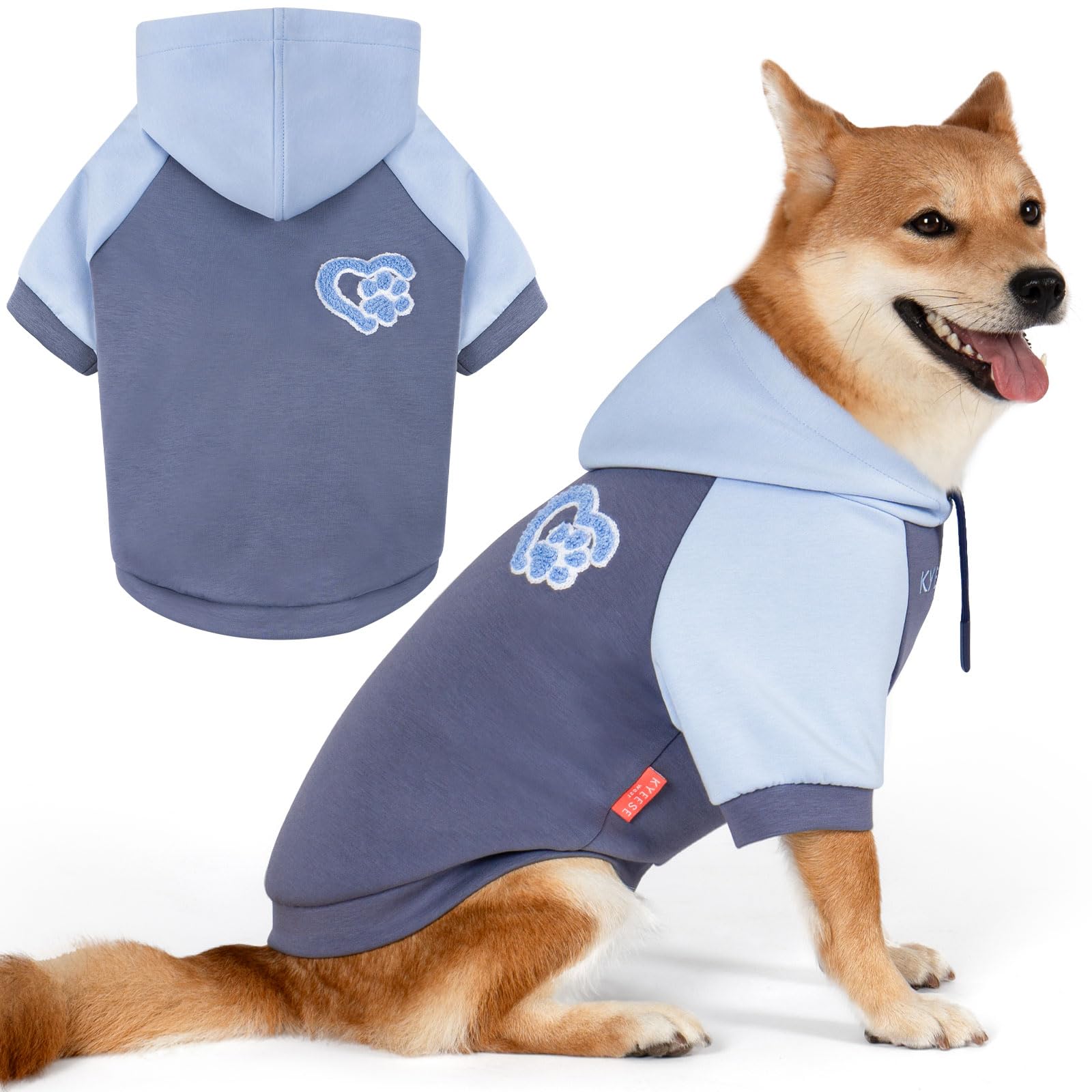 Premium Dog Hoodie Stretchy Pet Sweatshirt with Drawstring Soft Dog Clothes for Small Dogs Dogs Winter Coat for Cold Weather Warm Pet Clothes Comfort Cat Sweater Cat Coat with Leash Hole