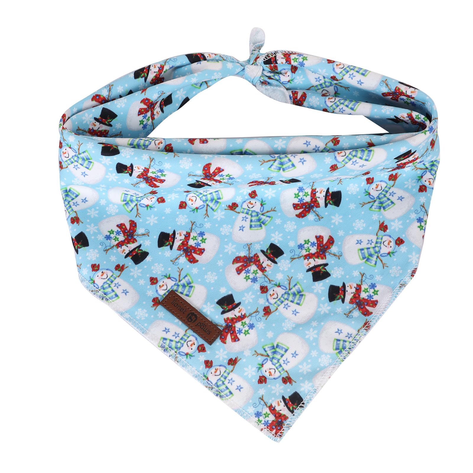Paws Dog Bandana for Small Medium Large Dogs, Cat Kerchief Blue DOIT, Triangle Bibs Scarf for Girl or Boy