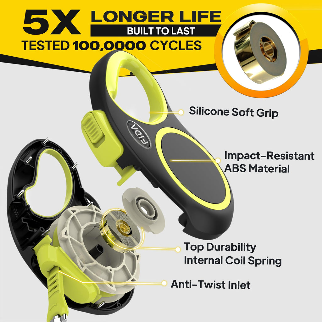 Retractable Dog Leash, 16 ft Dog Walking Leash for Small Dogs up to 26 lbs, 360° Tangle Free, Black