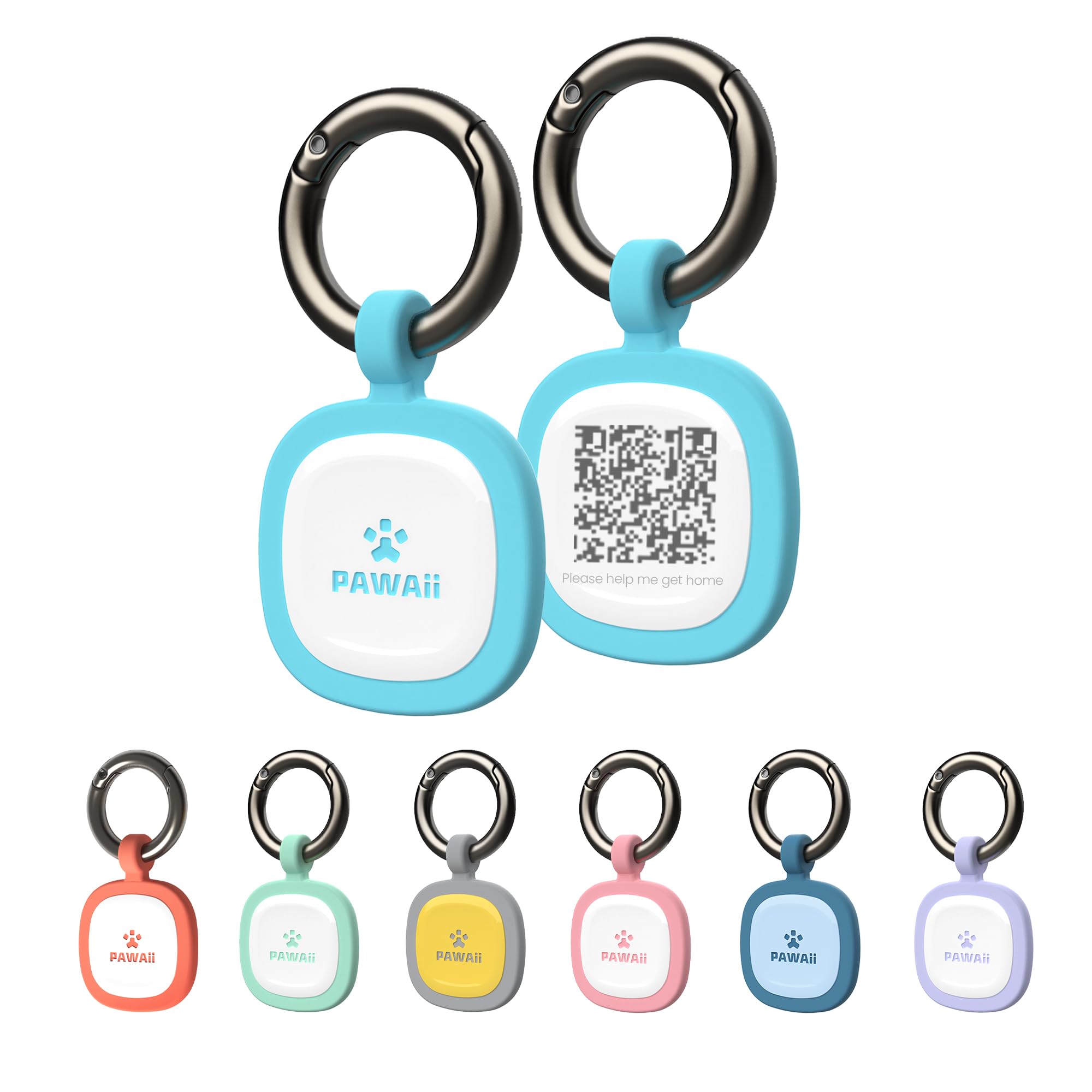 Dog ID Tag, Modifiable Pet Online Profile and Emergency Contacts, Scan QR for Instant Location Alerts, 1 Pack