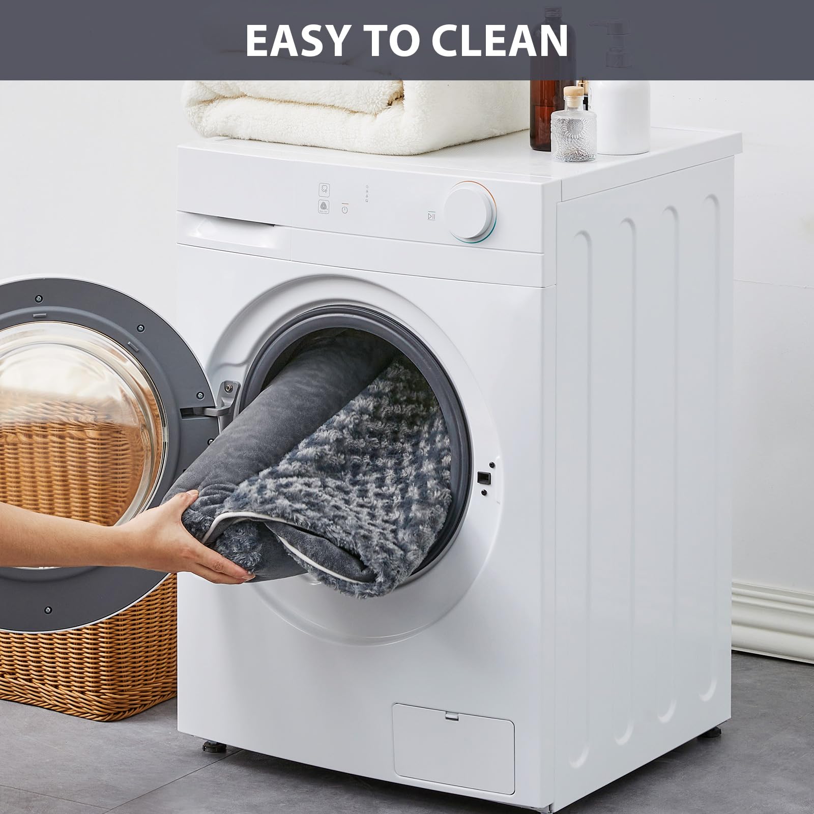 BFPETHOME Dog Beds for Large Dogs, Orthopedic Dog Bed for Medium Large Dogs,Big Waterproof Couch Pet Bed with Removable Washable Cover