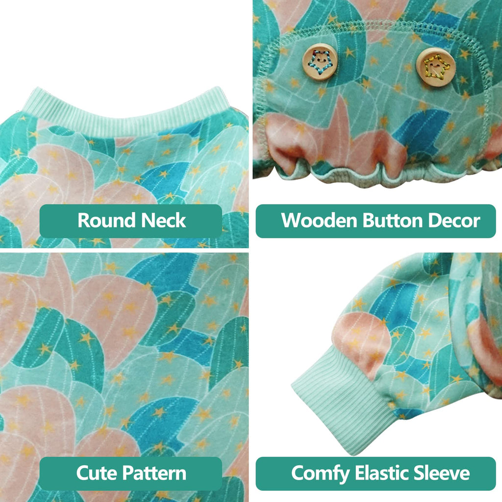 Dog Pajamas Velvet Dog Pajamas Large Sized Dogs Soft Dogs Clothes Pjs with Yellow Ducks Pattern Stretchy Pet Jammies Coat Comfy Pet Onesie Costume