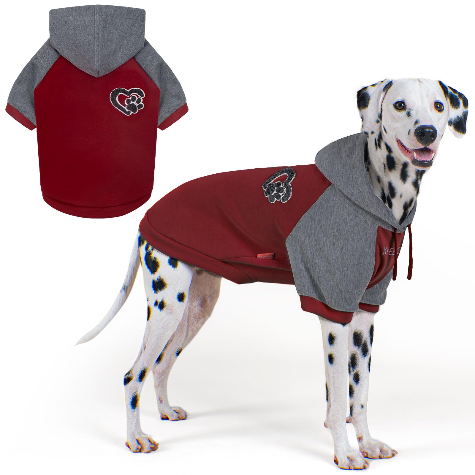 Premium Dog Hoodie Stretchy Pet Sweatshirt with Drawstring Soft Dog Clothes for Small Dogs Dogs Winter Coat for Cold Weather Warm Pet Clothes Comfort Cat Sweater Cat Coat with Leash Hole