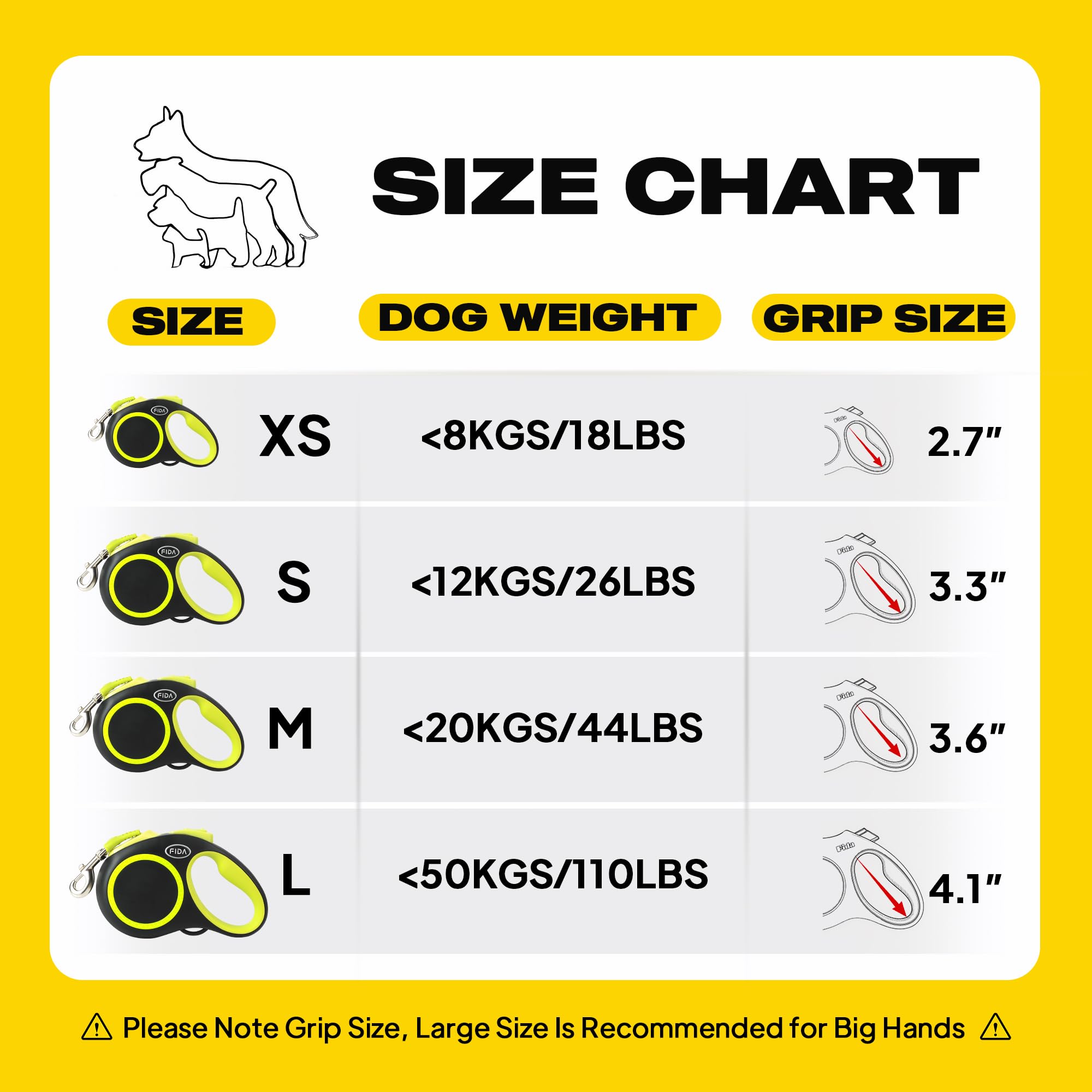 Retractable Dog Leash, 16 ft Dog Walking Leash for Small Dogs up to 26 lbs, 360° Tangle Free, Black