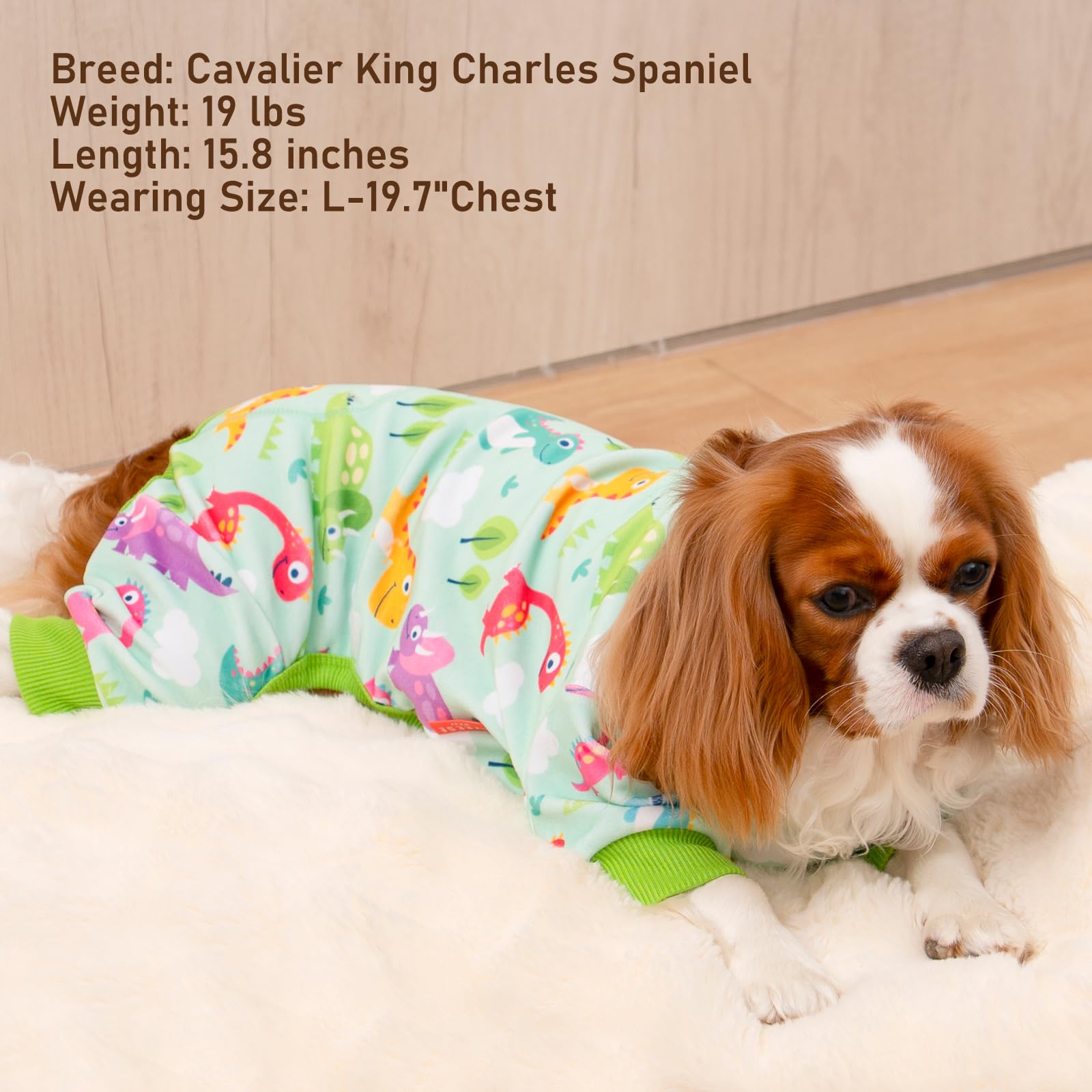 Dog Pajamas Velvet Dog Pajamas Large Sized Dogs Soft Dogs Clothes Pjs with Yellow Ducks Pattern Stretchy Pet Jammies Coat Comfy Pet Onesie Costume