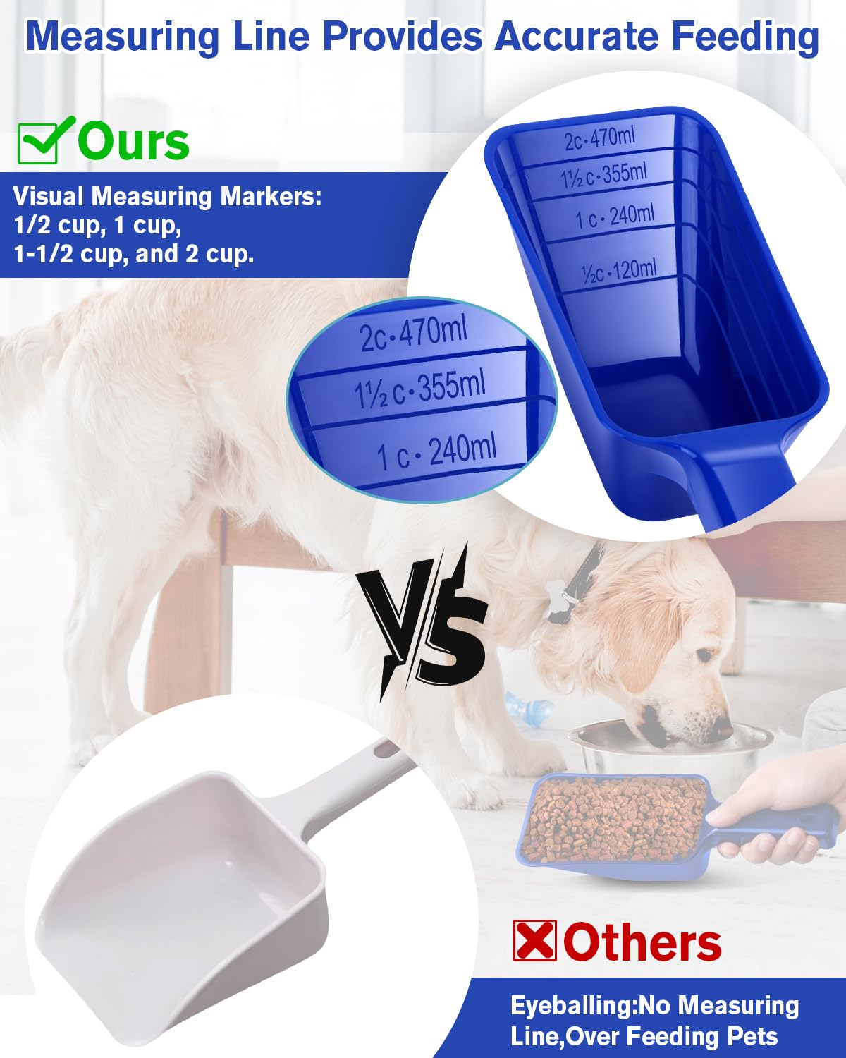 2 Cup Dog Food Scoop(2 Pack)