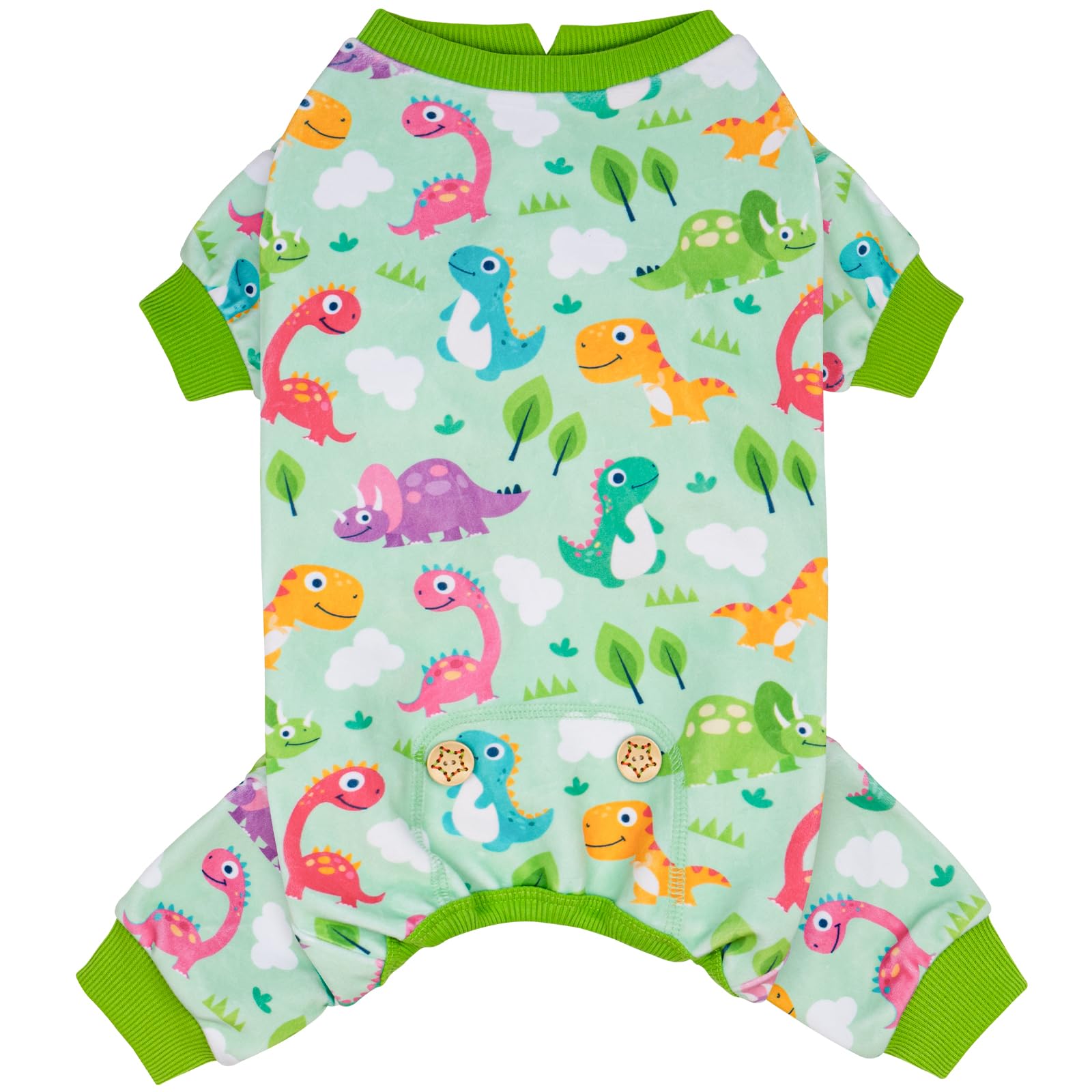 Dog Pajamas Velvet Dog Pajamas Large Sized Dogs Soft Dogs Clothes Pjs with Yellow Ducks Pattern Stretchy Pet Jammies Coat Comfy Pet Onesie Costume