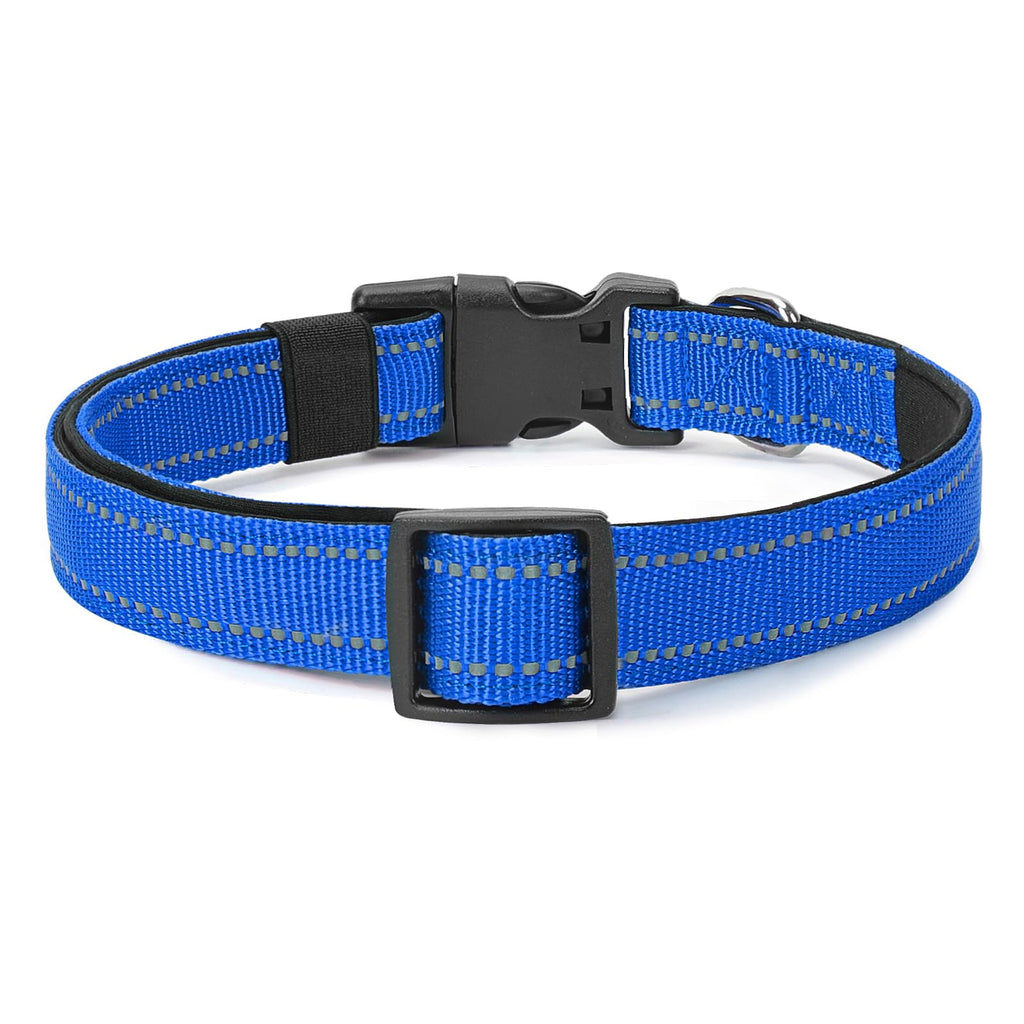 Reflective Dog Collar Padded with Soft Neoprene Breathable Quick Release Basic Dog Collars