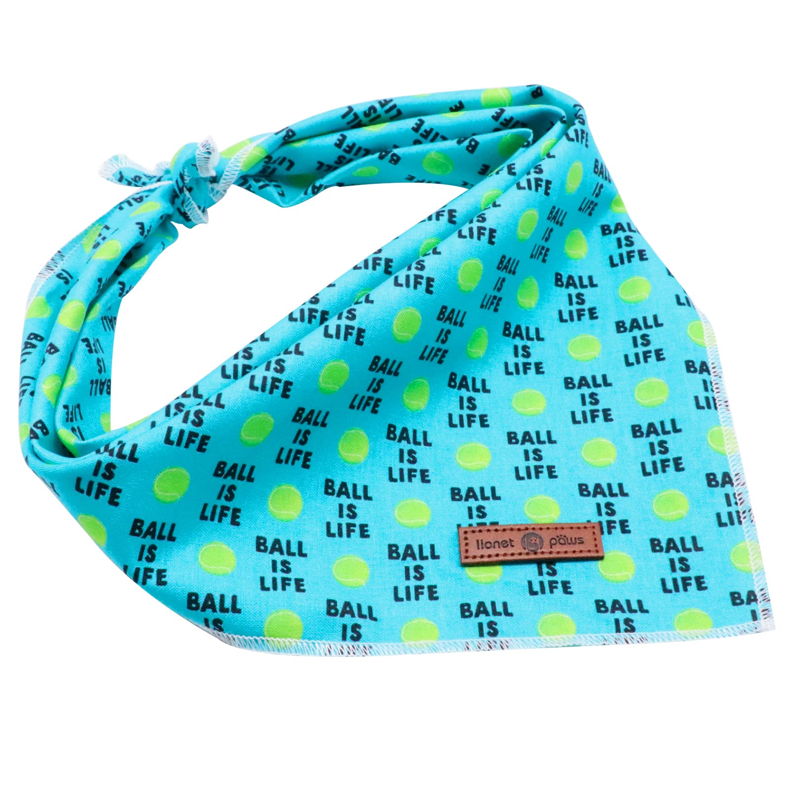 Paws Dog Bandana for Small Medium Large Dogs, Cat Kerchief Blue DOIT, Triangle Bibs Scarf for Girl or Boy