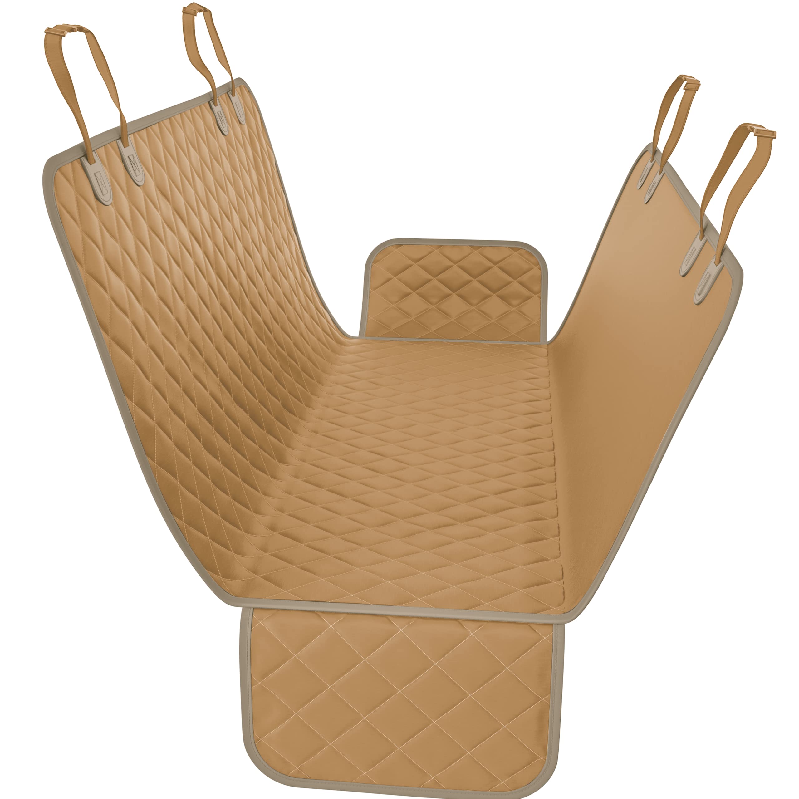 Standard Dog Car Hammock Back Seat Cover, Waterproof Backseat Cover Protector for Truck Bench Rear of Sedans or SUVs, Essential Pet Supplies Vacuum or Wipe Clean, Machine Washable