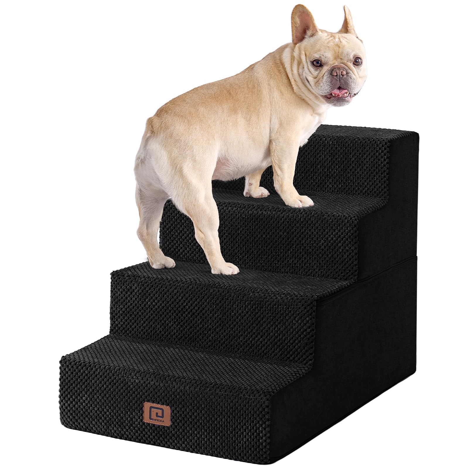 Dog Steps for Bed, Pet Steps for Small Dogs and Cats, Non-Slip Balanced Pet Ramp Indoor