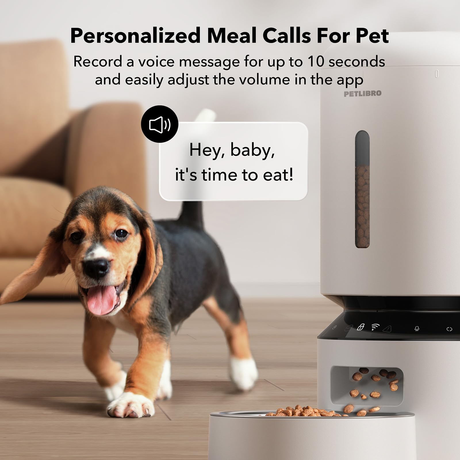 Automatic Dog or Cat Feeder, 5G WiFi Automatic Dog Food Dispenser with Freshness Preservation, 5L Timed Pet Feeder with Low Food Sensor, Up to 10 Meals Per Day,