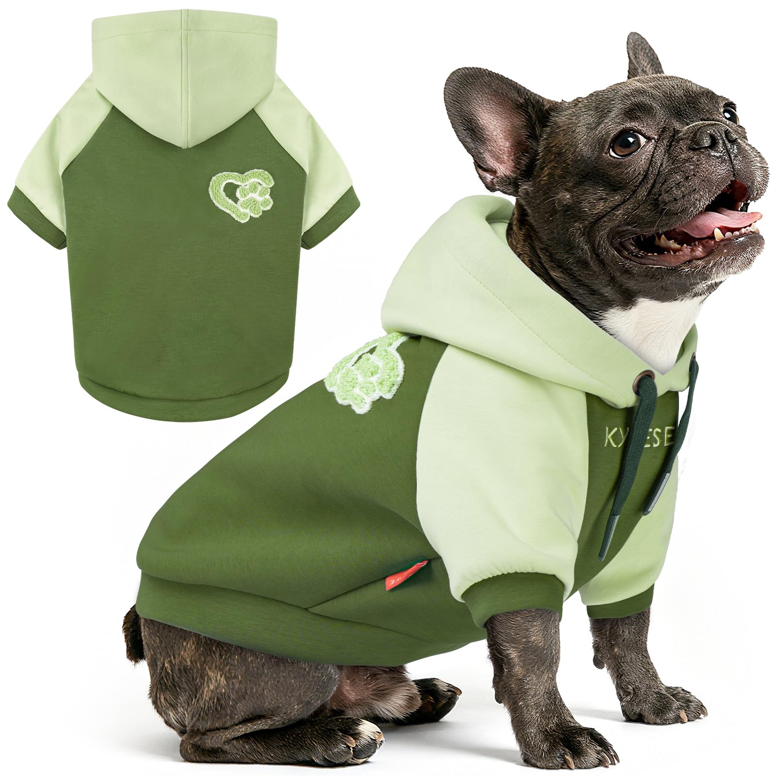 Premium Dog Hoodie Stretchy Pet Sweatshirt with Drawstring Soft Dog Clothes for Small Dogs Dogs Winter Coat for Cold Weather Warm Pet Clothes Comfort Cat Sweater Cat Coat with Leash Hole