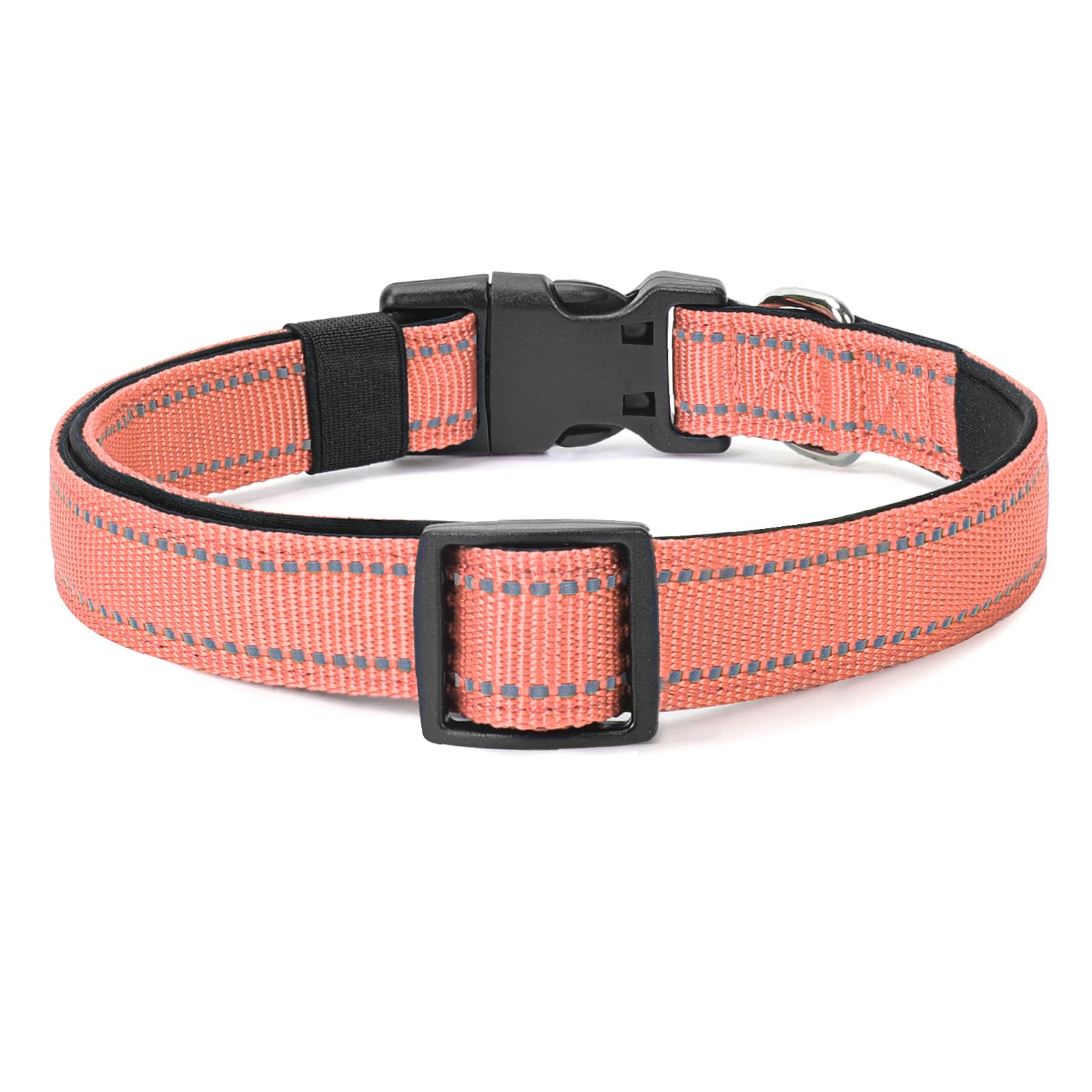Reflective Dog Collar Padded with Soft Neoprene Breathable Quick Release Basic Dog Collars