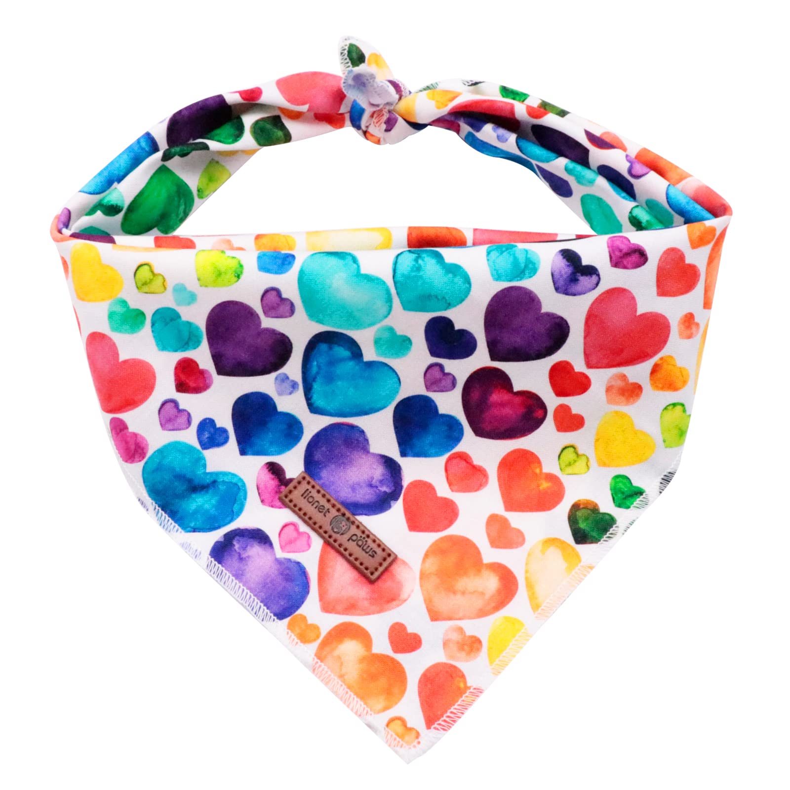 Paws Dog Bandana for Small Medium Large Dogs, Cat Kerchief Blue DOIT, Triangle Bibs Scarf for Girl or Boy