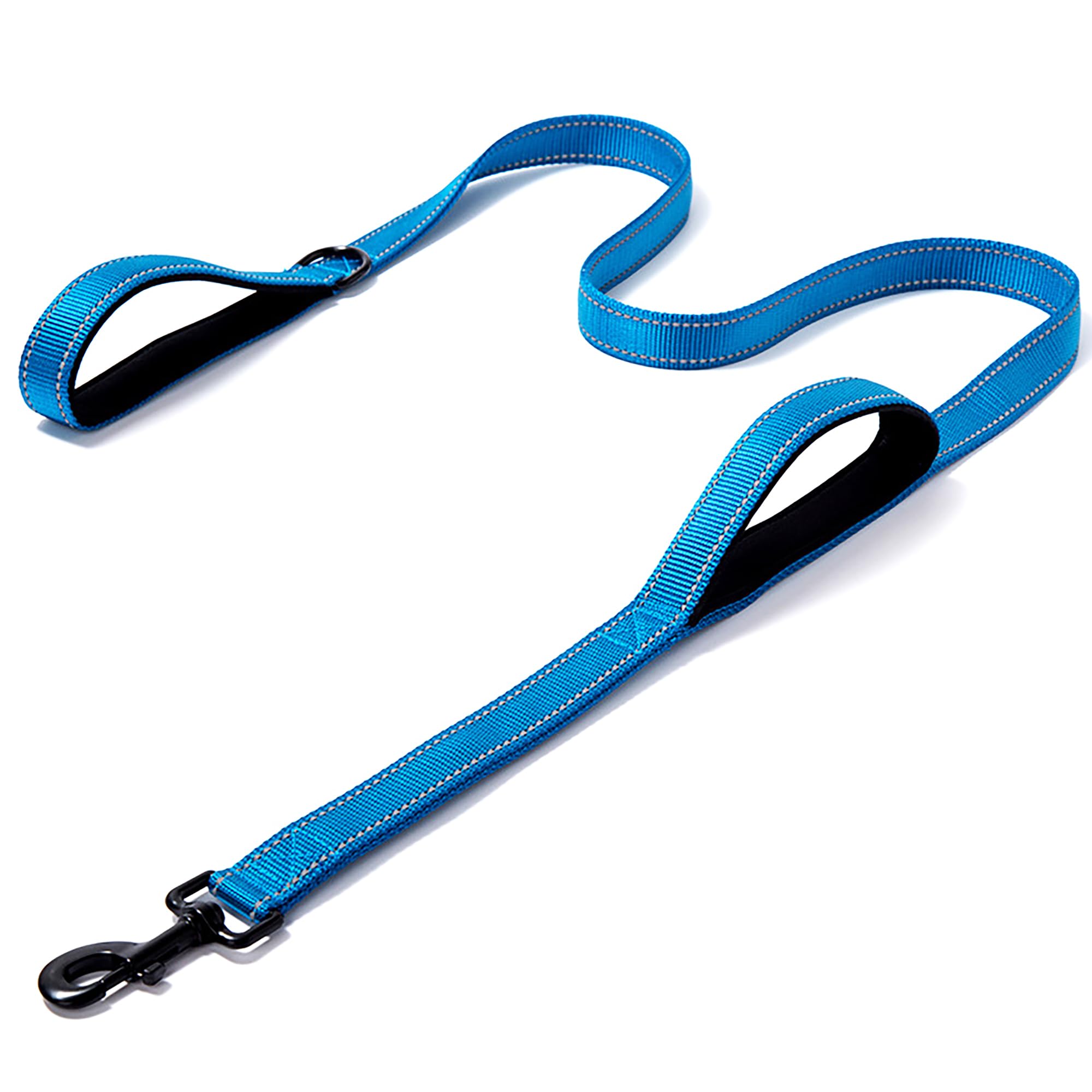 Heavy Duty Dog Leash - 2 Handles by Padded Traffic Handle for Extra Control, 6foot Long - Perfect for Medium to Large Dogs