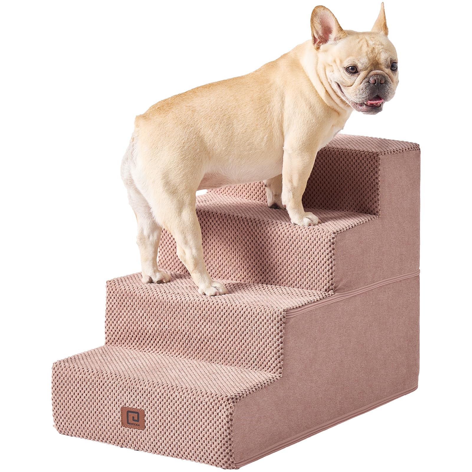 Dog Steps for Bed, Pet Steps for Small Dogs and Cats, Non-Slip Balanced Pet Ramp Indoor