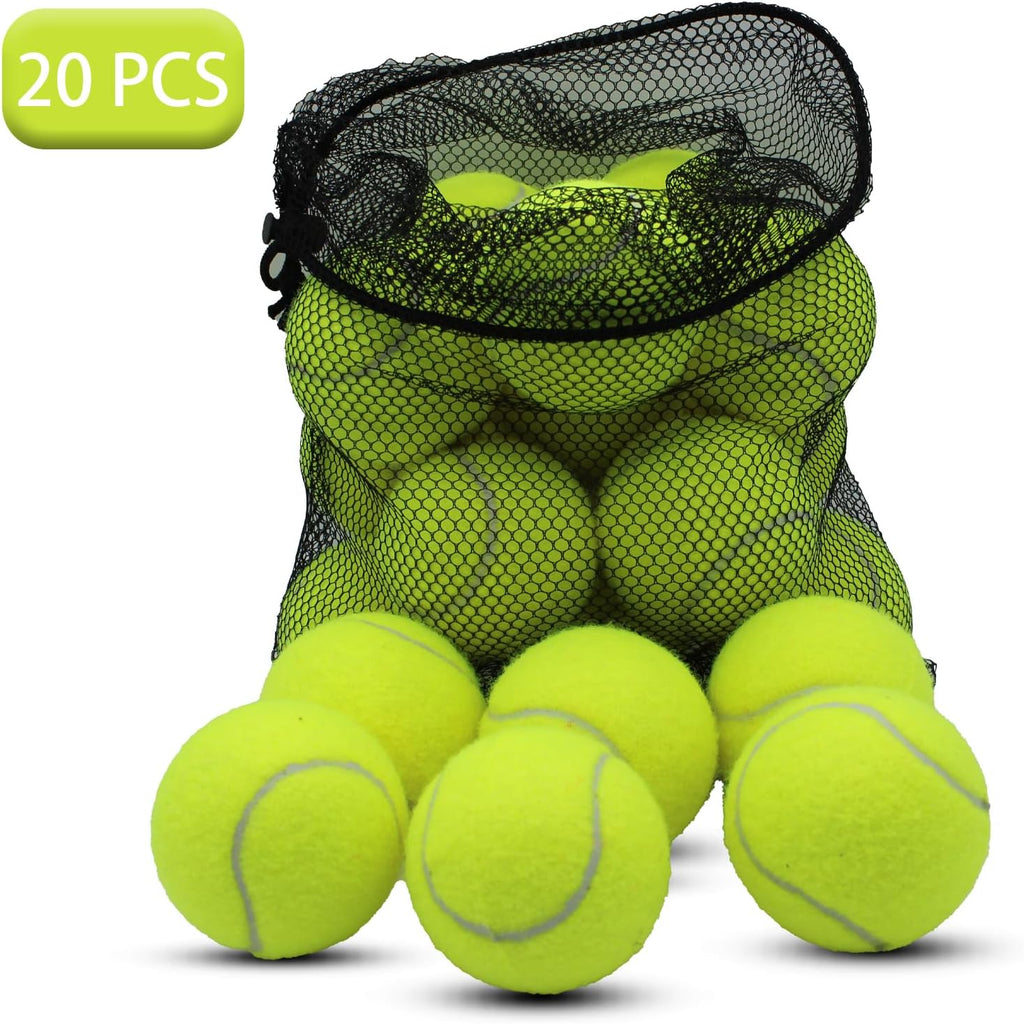 Tennis Balls, 20 Pack Training Tennis Balls,High Elasticity Practice Tennis for Beginner, Exercise Playing Balls for Pet Dog
