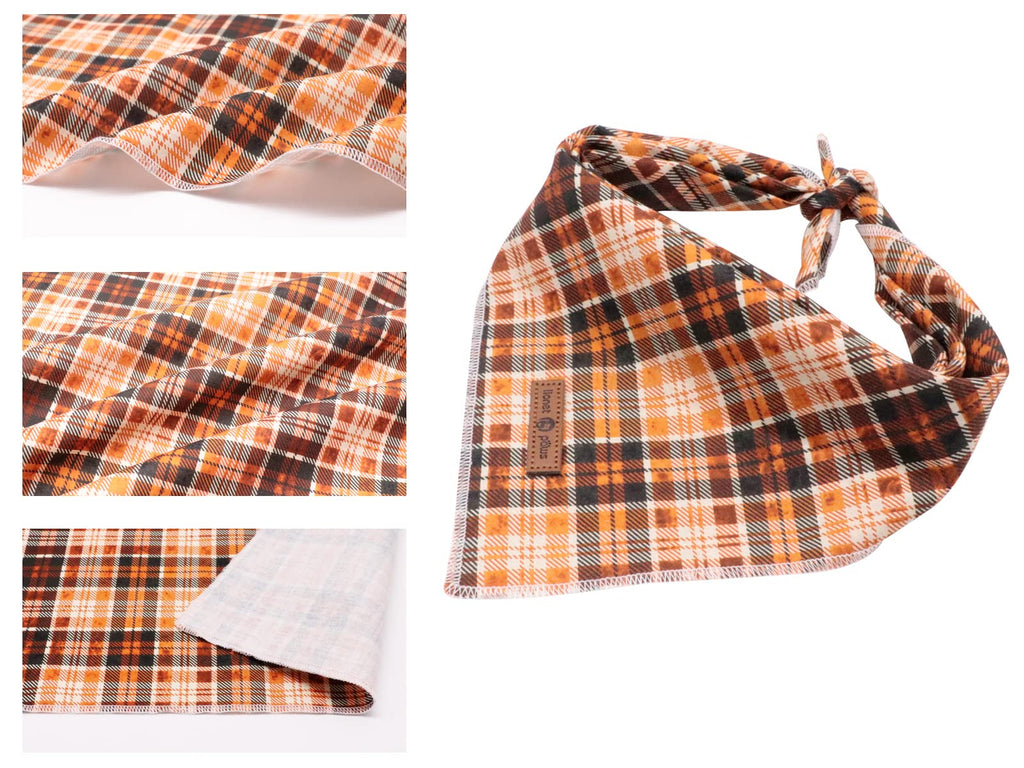 Paws Dog Bandana for Small Medium Large Dogs, Cat Kerchief Blue DOIT, Triangle Bibs Scarf for Girl or Boy