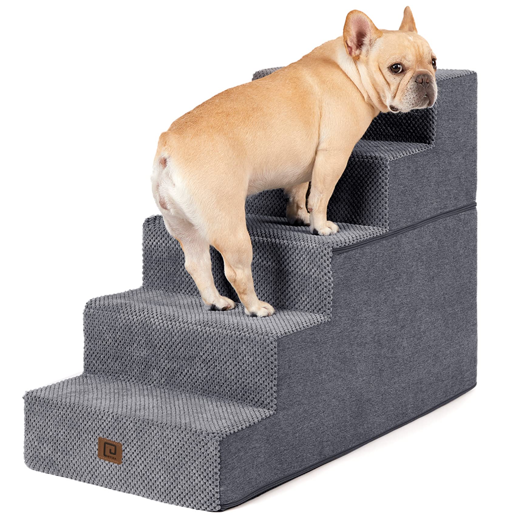 Dog Steps for Bed, Pet Steps for Small Dogs and Cats, Non-Slip Balanced Pet Ramp Indoor