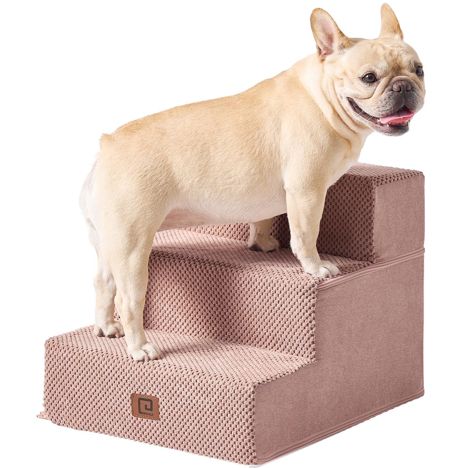 Dog Steps for Bed, Pet Steps for Small Dogs and Cats, Non-Slip Balanced Pet Ramp Indoor