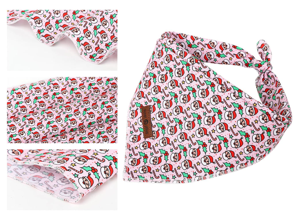 Paws Dog Bandana for Small Medium Large Dogs, Cat Kerchief Blue DOIT, Triangle Bibs Scarf for Girl or Boy