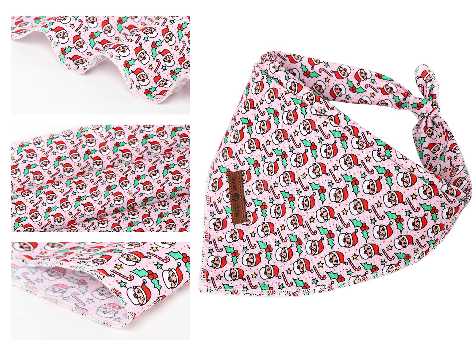 Paws Dog Bandana for Small Medium Large Dogs, Cat Kerchief Blue DOIT, Triangle Bibs Scarf for Girl or Boy