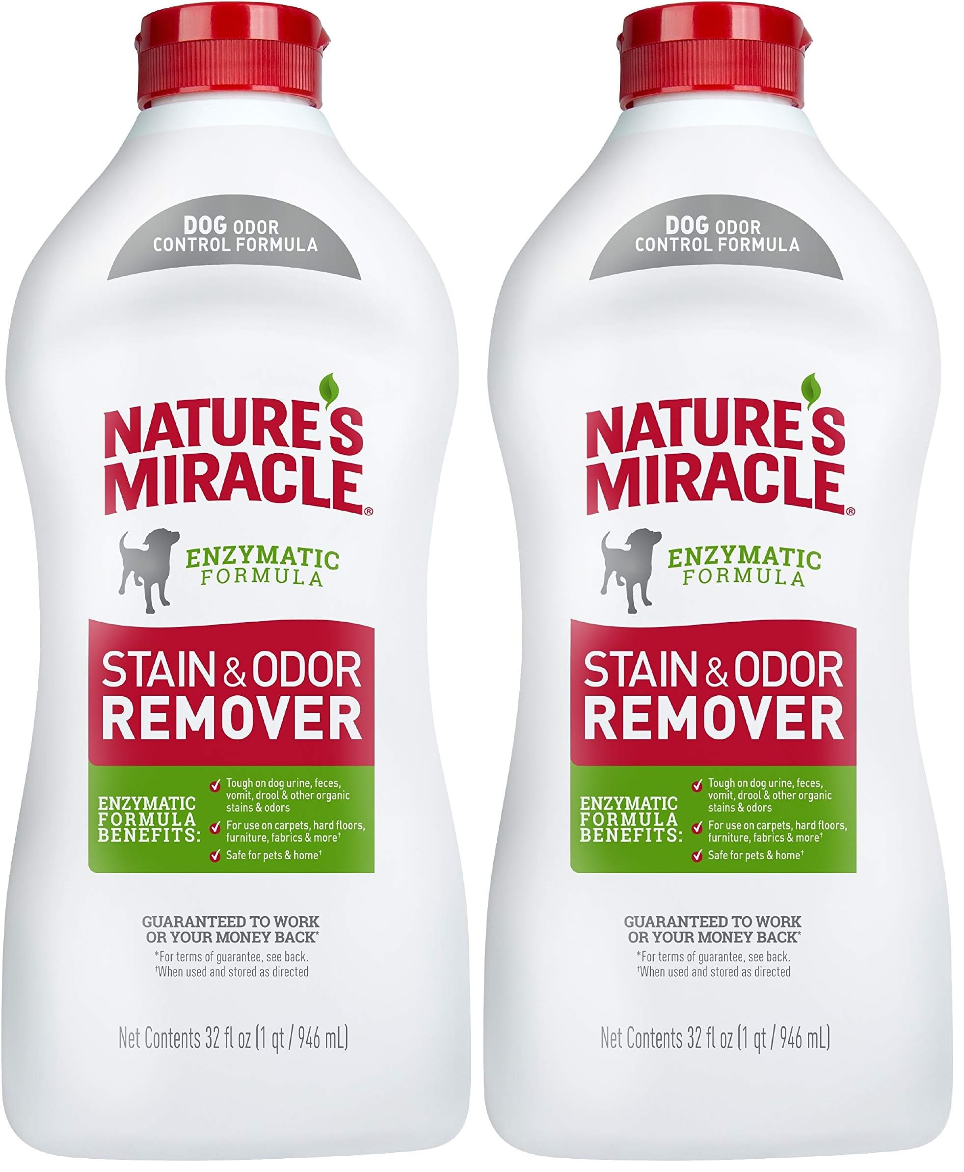 Nature’s Miracle Stain and Odor Remover Dog, 32 Ounces, Everyday Mess Enzymatic Odor Control Formula