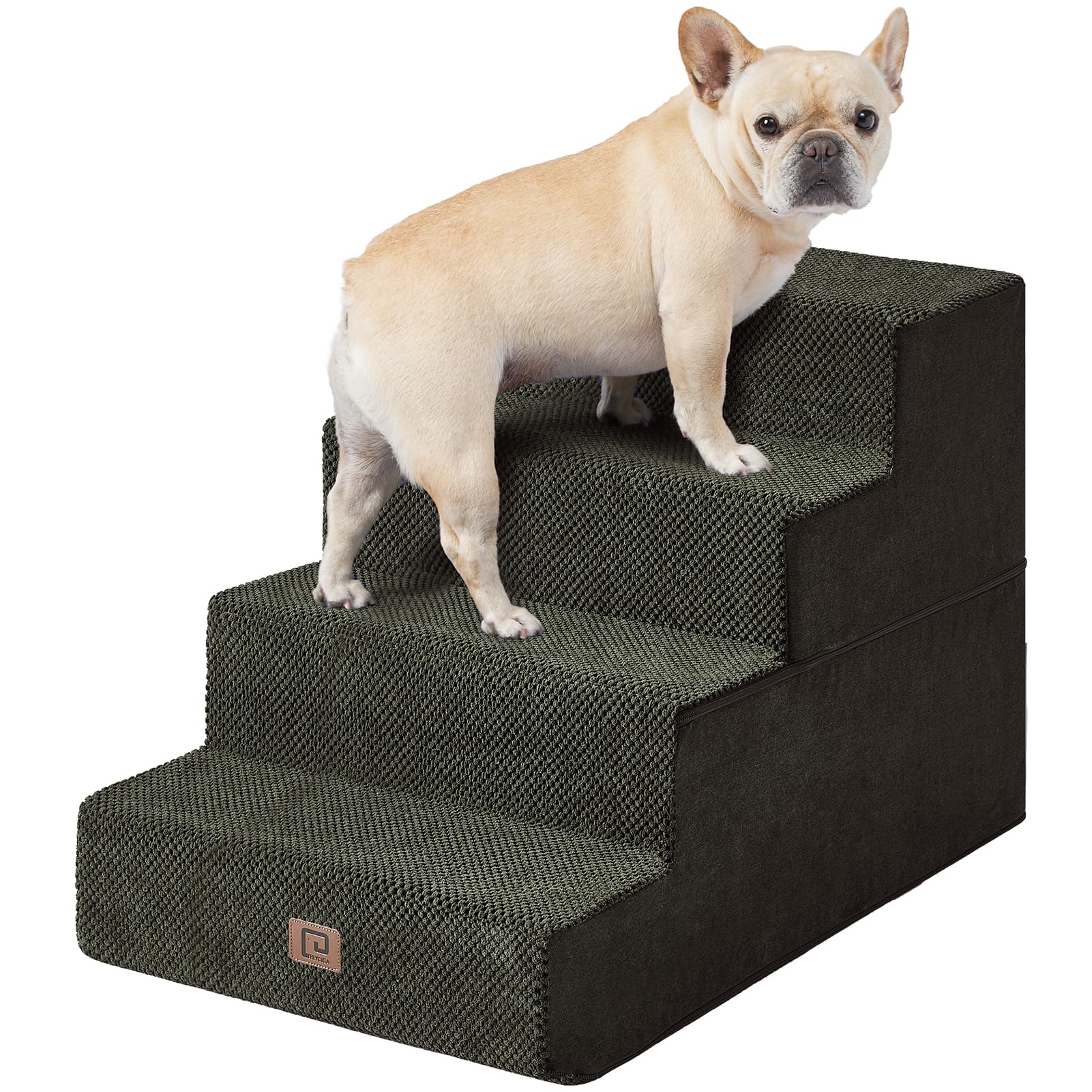 Dog Steps for Bed, Pet Steps for Small Dogs and Cats, Non-Slip Balanced Pet Ramp Indoor
