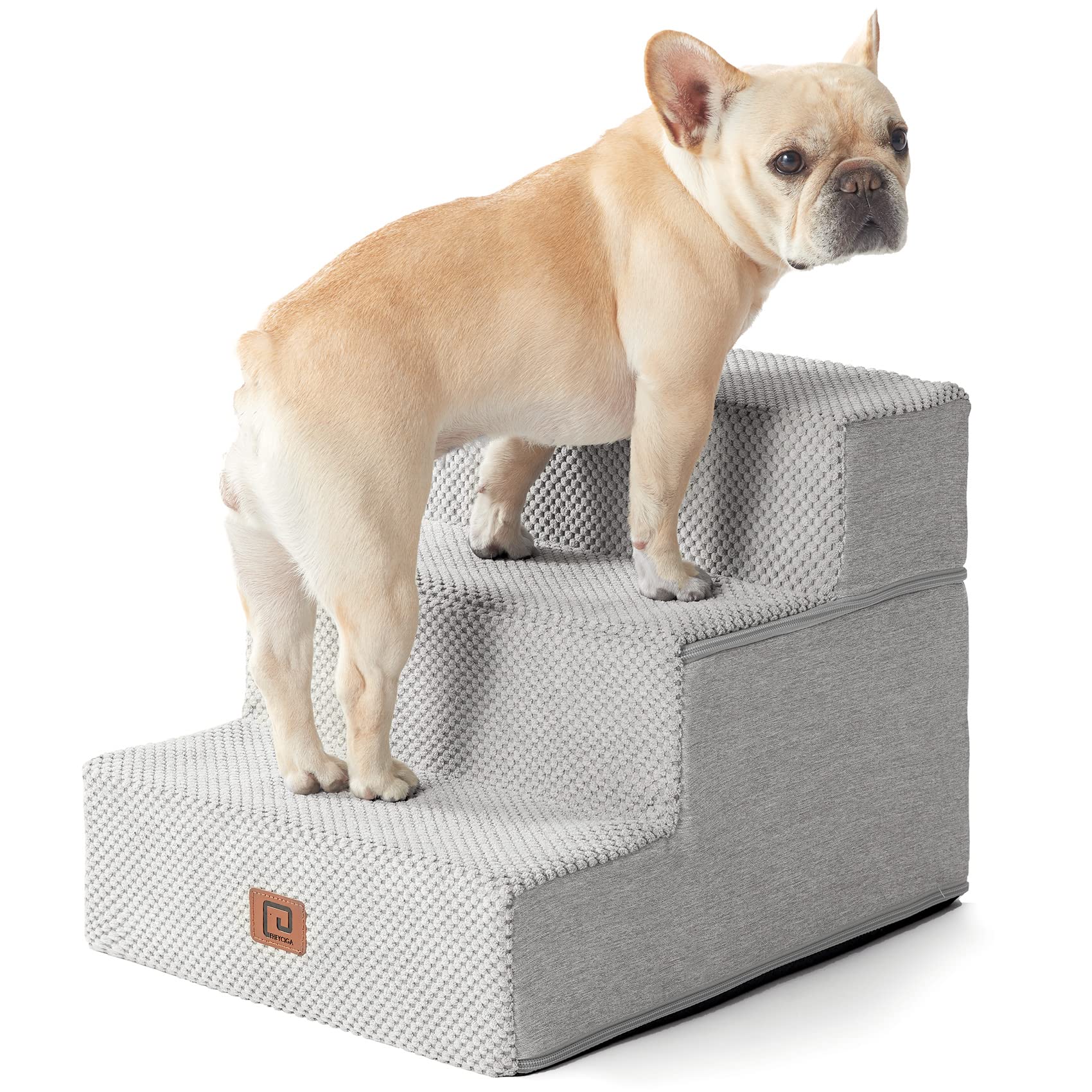 Dog Steps for Bed, Pet Steps for Small Dogs and Cats, Non-Slip Balanced Pet Ramp Indoor