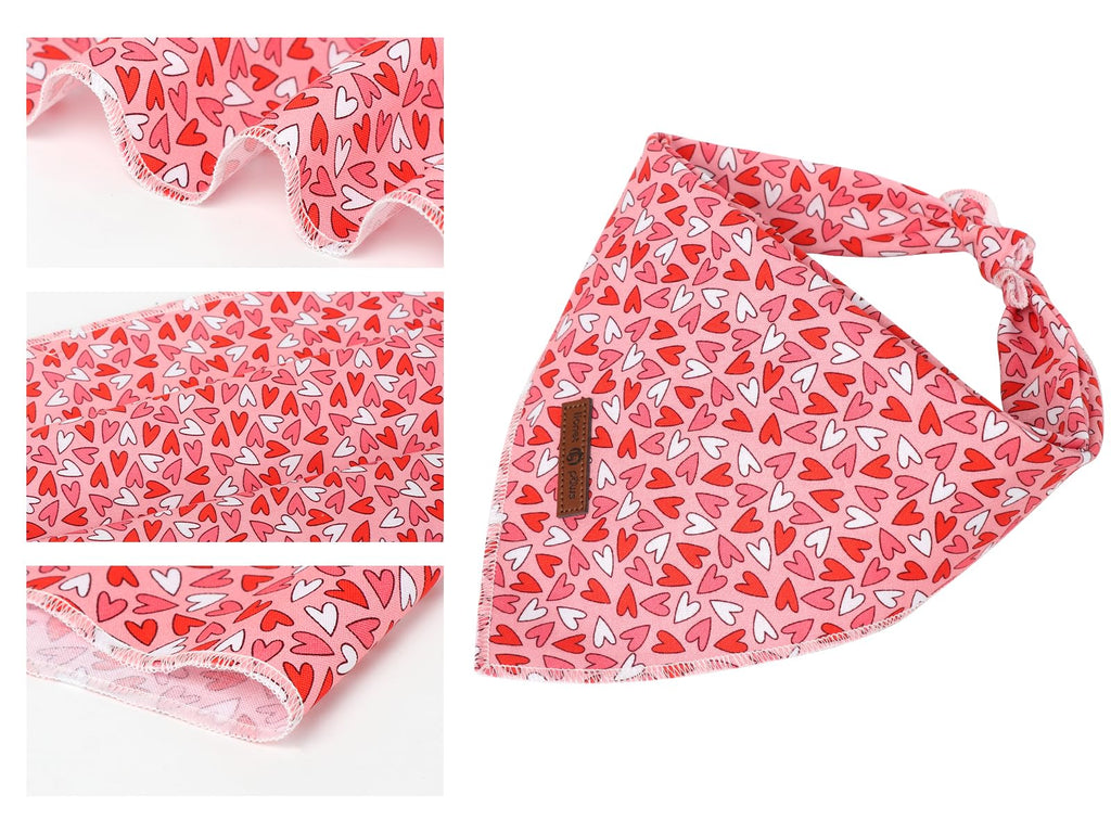 Paws Dog Bandana for Small Medium Large Dogs, Cat Kerchief Blue DOIT, Triangle Bibs Scarf for Girl or Boy