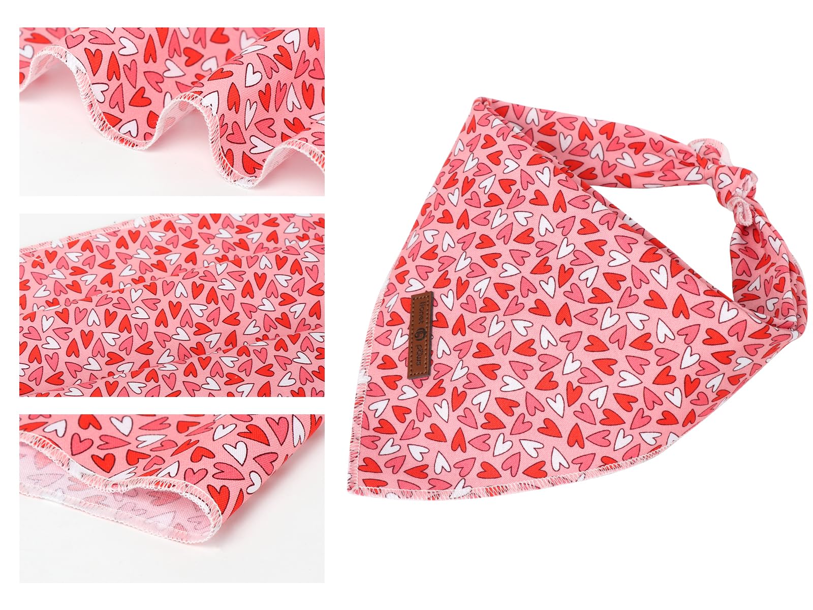 Paws Dog Bandana for Small Medium Large Dogs, Cat Kerchief Blue DOIT, Triangle Bibs Scarf for Girl or Boy