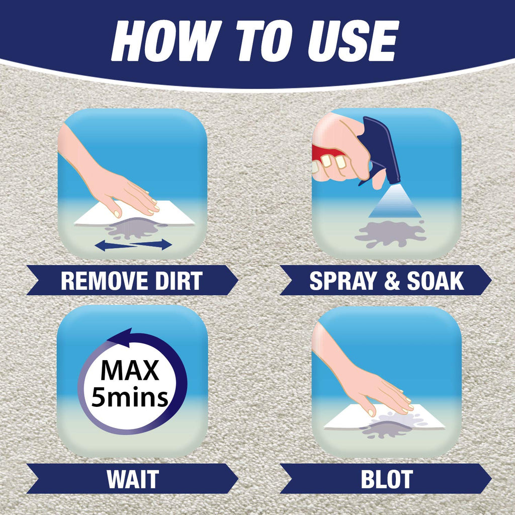 Resolve Ultra Pet Odor and Stain Remover Spray – Carpet Cleaner for Cat and Dog Urine and Poop, 32oz