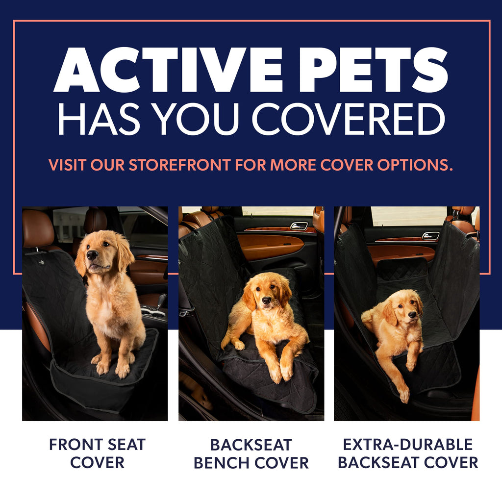 Standard Dog Car Hammock Back Seat Cover, Waterproof Backseat Cover Protector for Truck Bench Rear of Sedans or SUVs, Essential Pet Supplies Vacuum or Wipe Clean, Machine Washable