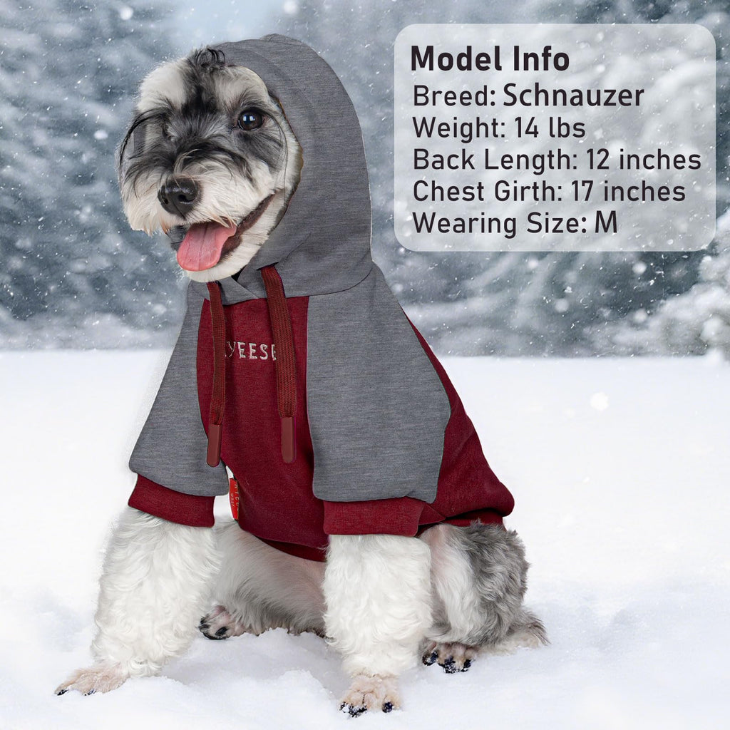 Premium Dog Hoodie Stretchy Pet Sweatshirt with Drawstring Soft Dog Clothes for Small Dogs Dogs Winter Coat for Cold Weather Warm Pet Clothes Comfort Cat Sweater Cat Coat with Leash Hole