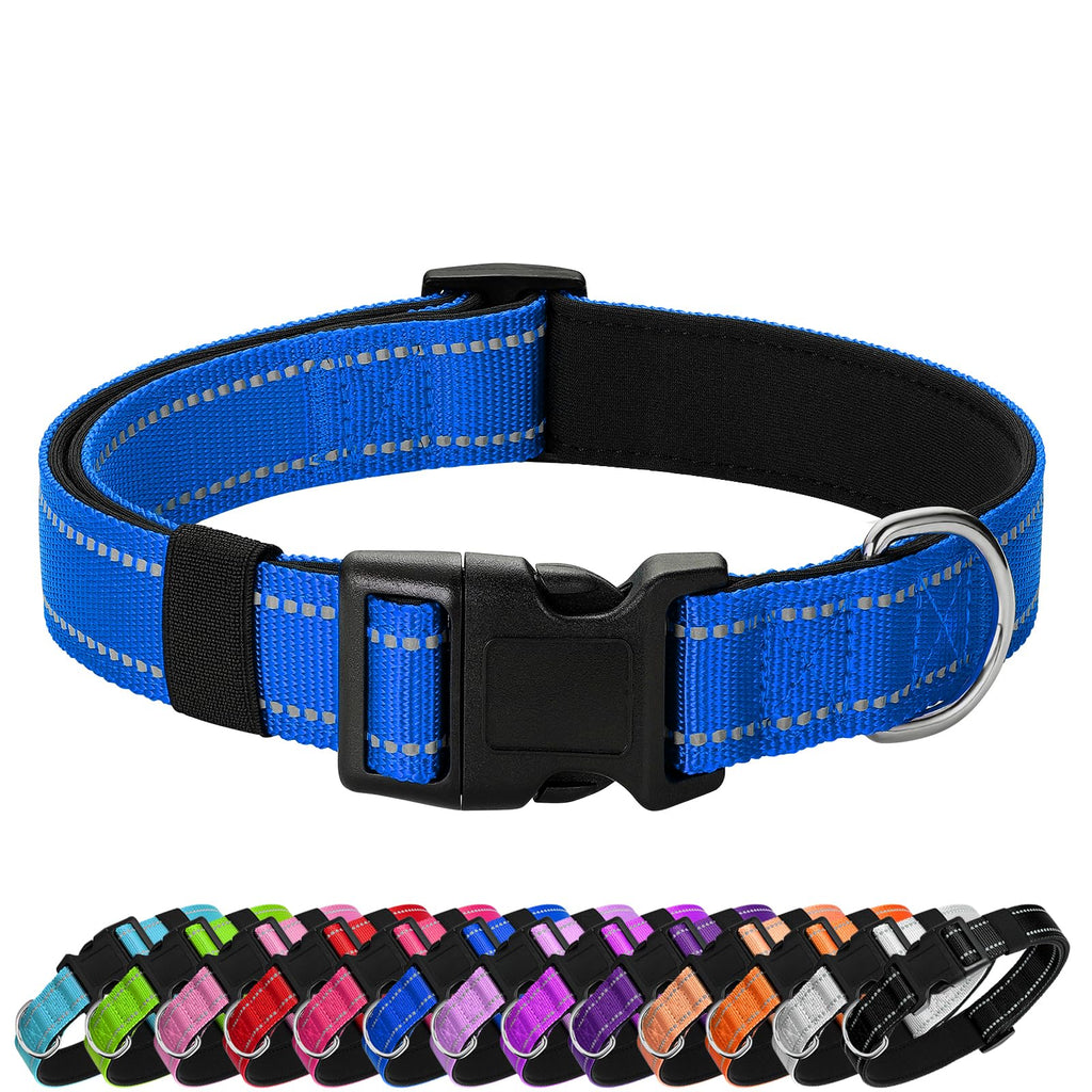 Reflective Dog Collar Padded with Soft Neoprene Breathable Quick Release Basic Dog Collars
