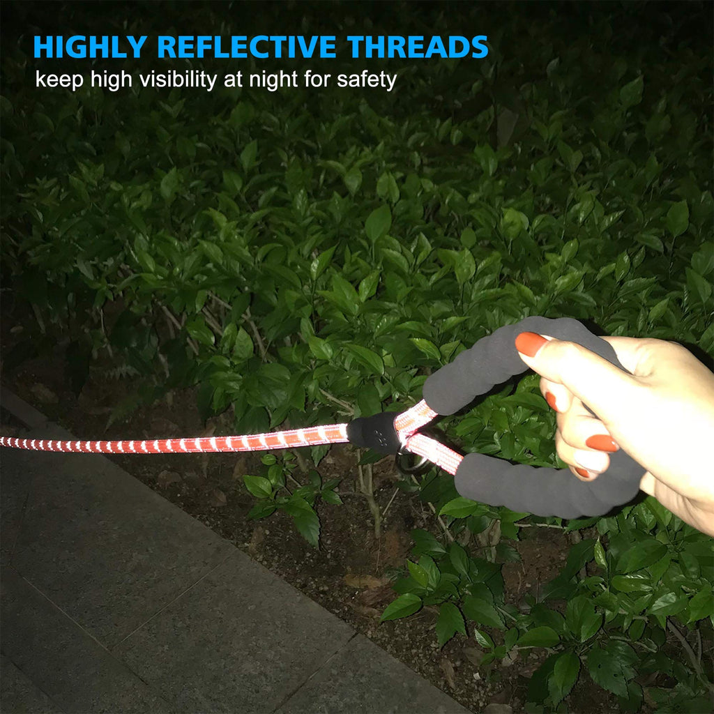 Reflective Dog Collar Padded with Soft Neoprene Breathable Adjustable Nylon Dog Collars for Small Medium Large Dogs (Medium (Pack of 1), Vivid Blue Collar+Leash)