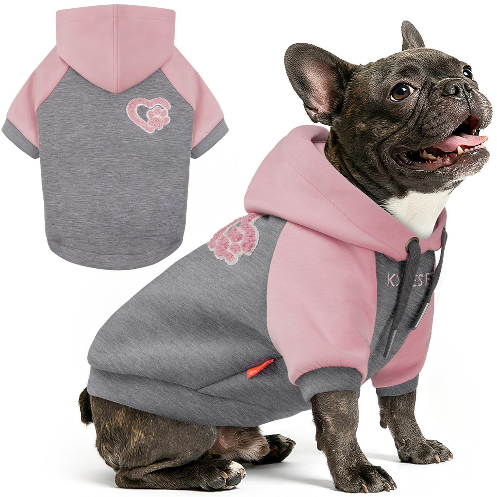 Premium Dog Hoodie Stretchy Pet Sweatshirt with Drawstring Soft Dog Clothes for Small Dogs Dogs Winter Coat for Cold Weather Warm Pet Clothes Comfort Cat Sweater Cat Coat with Leash Hole