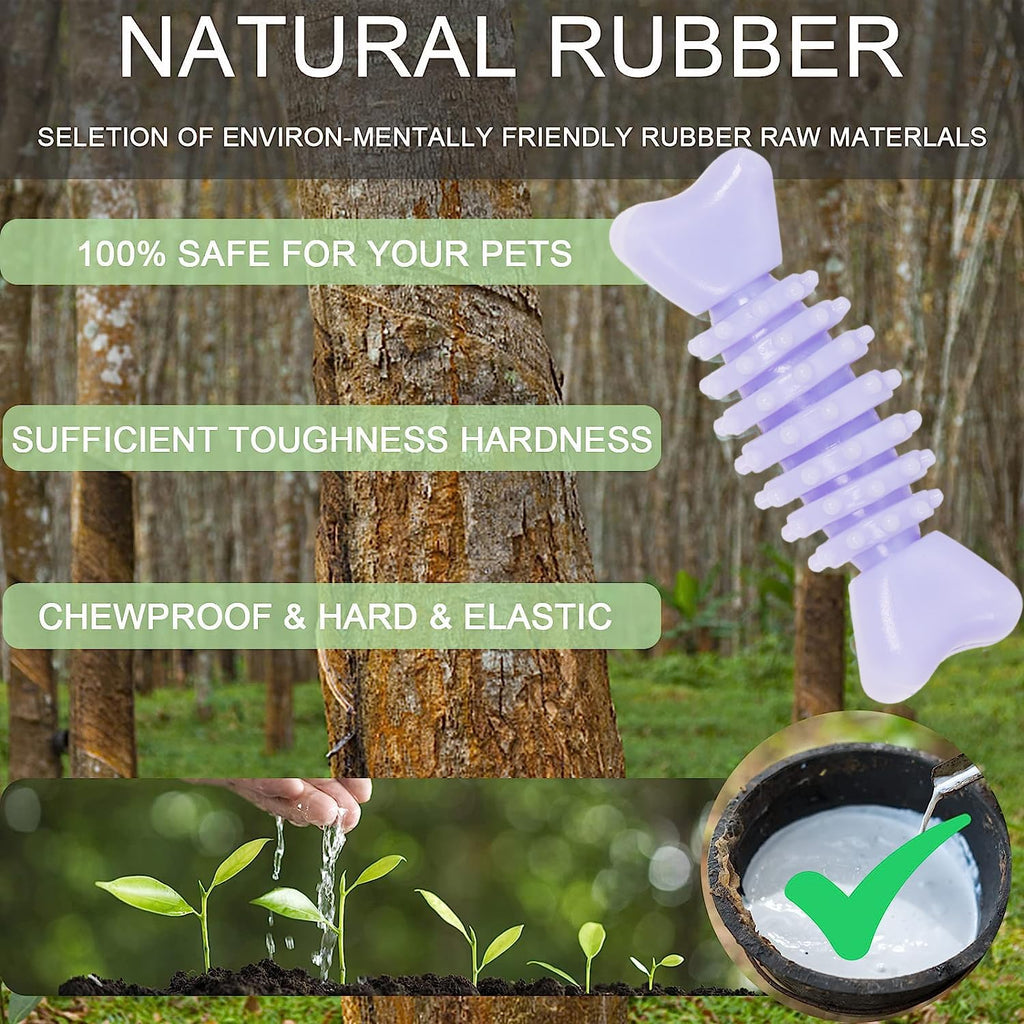 6 Pack Red Dog Chew Toys, Small Dog Teething Toys, Dental Health & Interactive Play