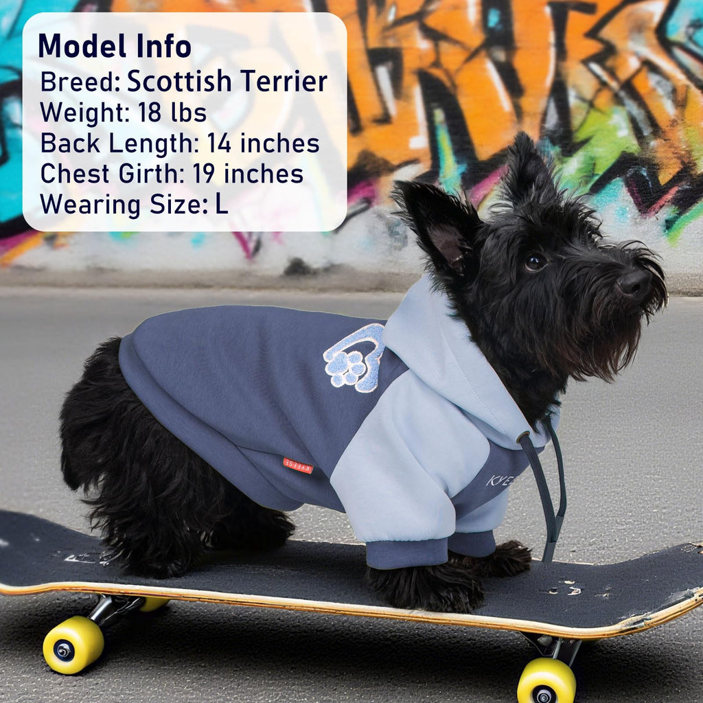 Premium Dog Hoodie Stretchy Pet Sweatshirt with Drawstring Soft Dog Clothes for Small Dogs Dogs Winter Coat for Cold Weather Warm Pet Clothes Comfort Cat Sweater Cat Coat with Leash Hole