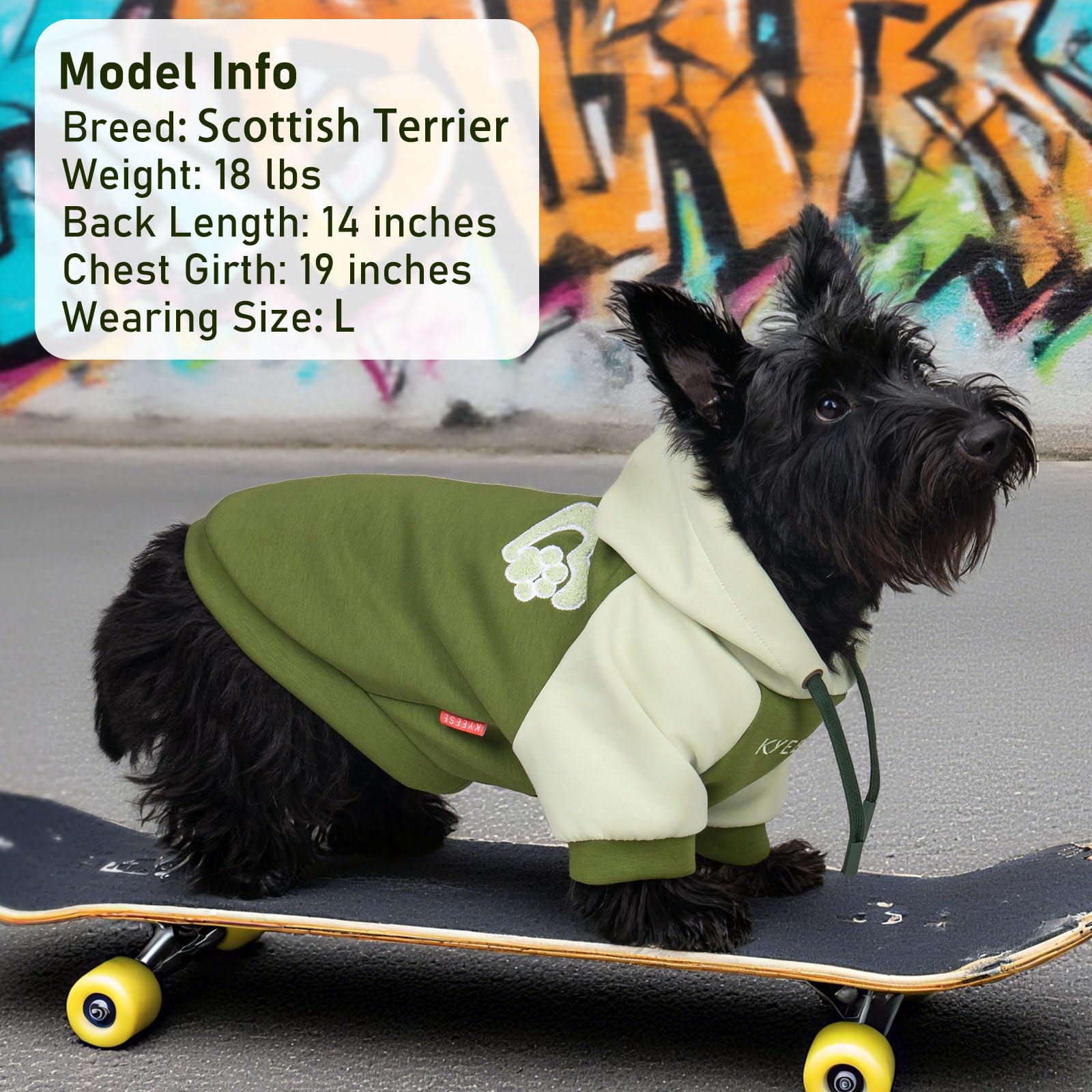 Premium Dog Hoodie Stretchy Pet Sweatshirt with Drawstring Soft Dog Clothes for Small Dogs Dogs Winter Coat for Cold Weather Warm Pet Clothes Comfort Cat Sweater Cat Coat with Leash Hole