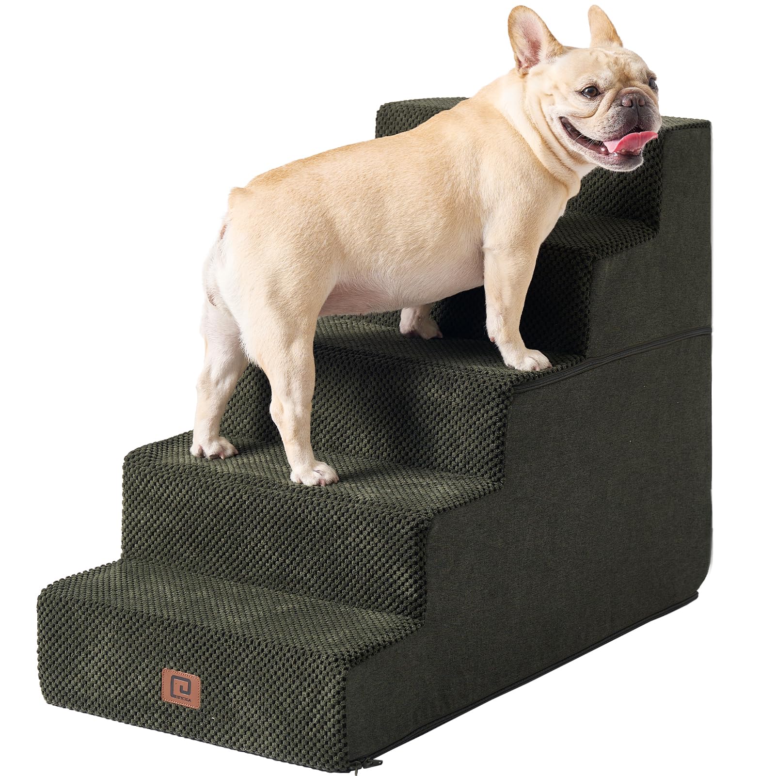 Dog Steps for Bed, Pet Steps for Small Dogs and Cats, Non-Slip Balanced Pet Ramp Indoor