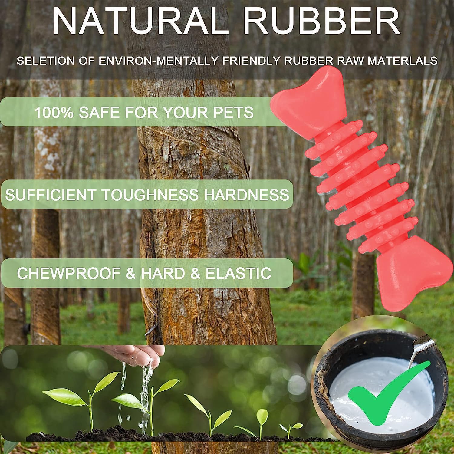 6 Pack Red Dog Chew Toys, Small Dog Teething Toys, Dental Health & Interactive Play