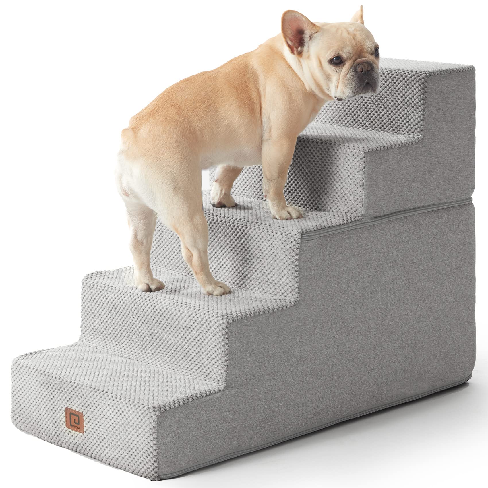 Dog Steps for Bed, Pet Steps for Small Dogs and Cats, Non-Slip Balanced Pet Ramp Indoor