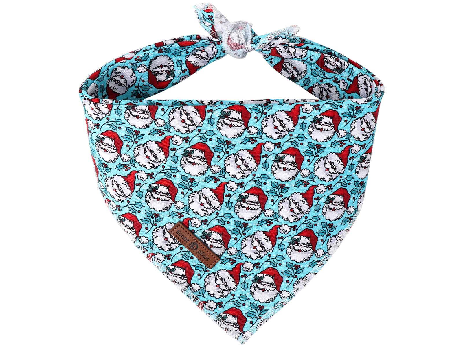 Paws Dog Bandana for Small Medium Large Dogs, Cat Kerchief Blue DOIT, Triangle Bibs Scarf for Girl or Boy