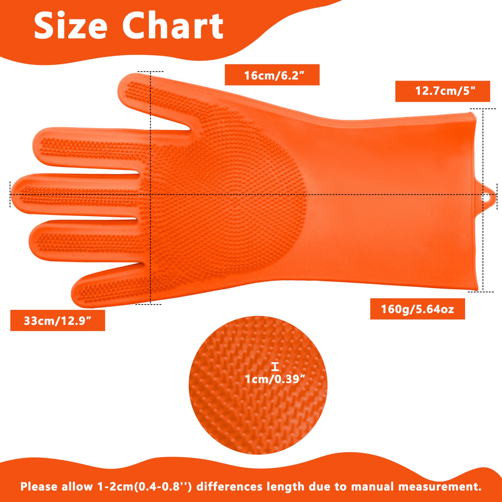 Pet Grooming Gloves—Heat Resistant Dog Washing Gloves with High-Density Teeth, Dog Bath Scrubber with Enhanced Five Finger Design, Silicone Gloves for Dogs and Cats Bathing, Massage (Blue)