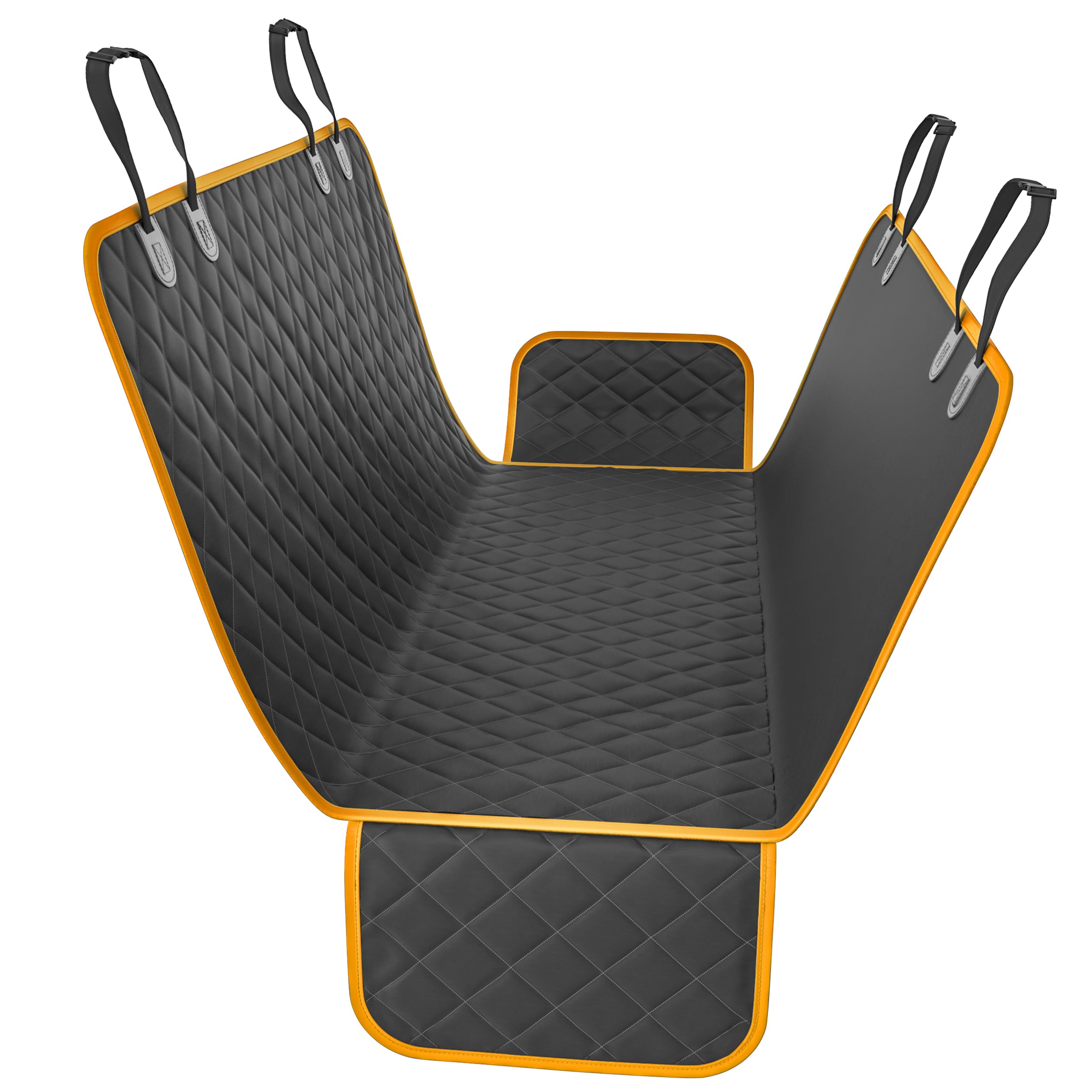 Standard Dog Car Hammock Back Seat Cover, Waterproof Backseat Cover Protector for Truck Bench Rear of Sedans or SUVs, Essential Pet Supplies Vacuum or Wipe Clean, Machine Washable