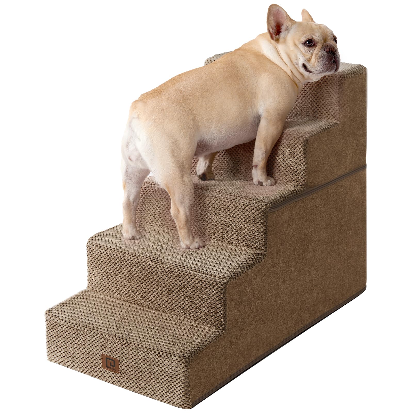 Dog Steps for Bed, Pet Steps for Small Dogs and Cats, Non-Slip Balanced Pet Ramp Indoor
